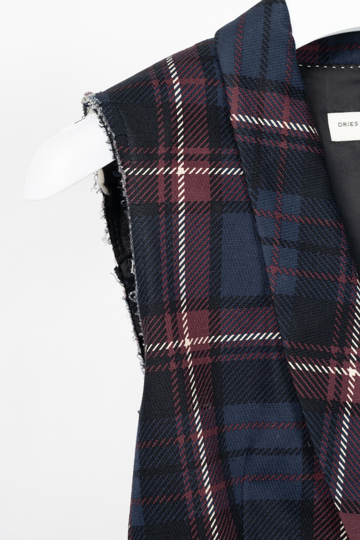 Dries Van Noten Dries Van Noten SS13 Runway Cotton & Linen Plaid Peplum Vest Size S / US 4 / IT 40 - 5 Thumbnail
