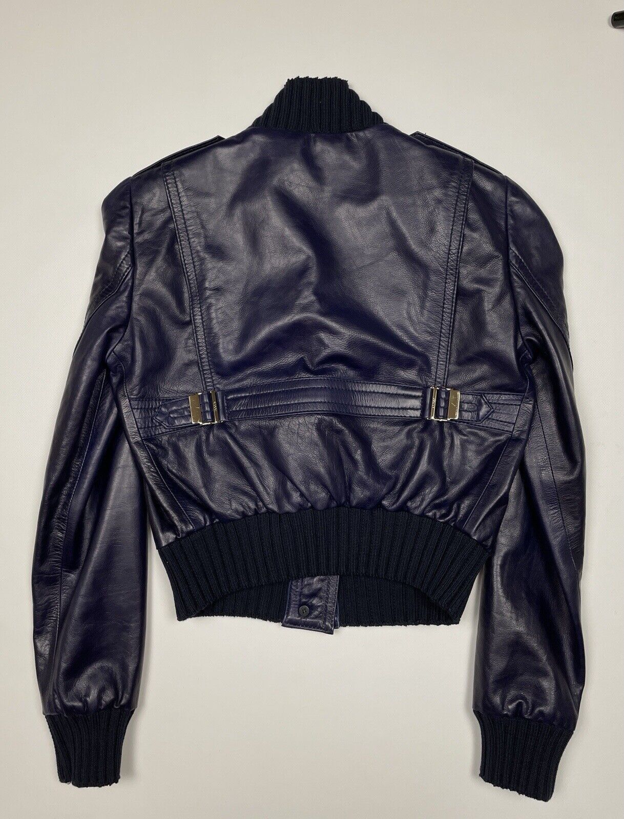 Gucci Gucci Madonna Leather Bomber Jacket Tom Ford Giannini Blue Grailed