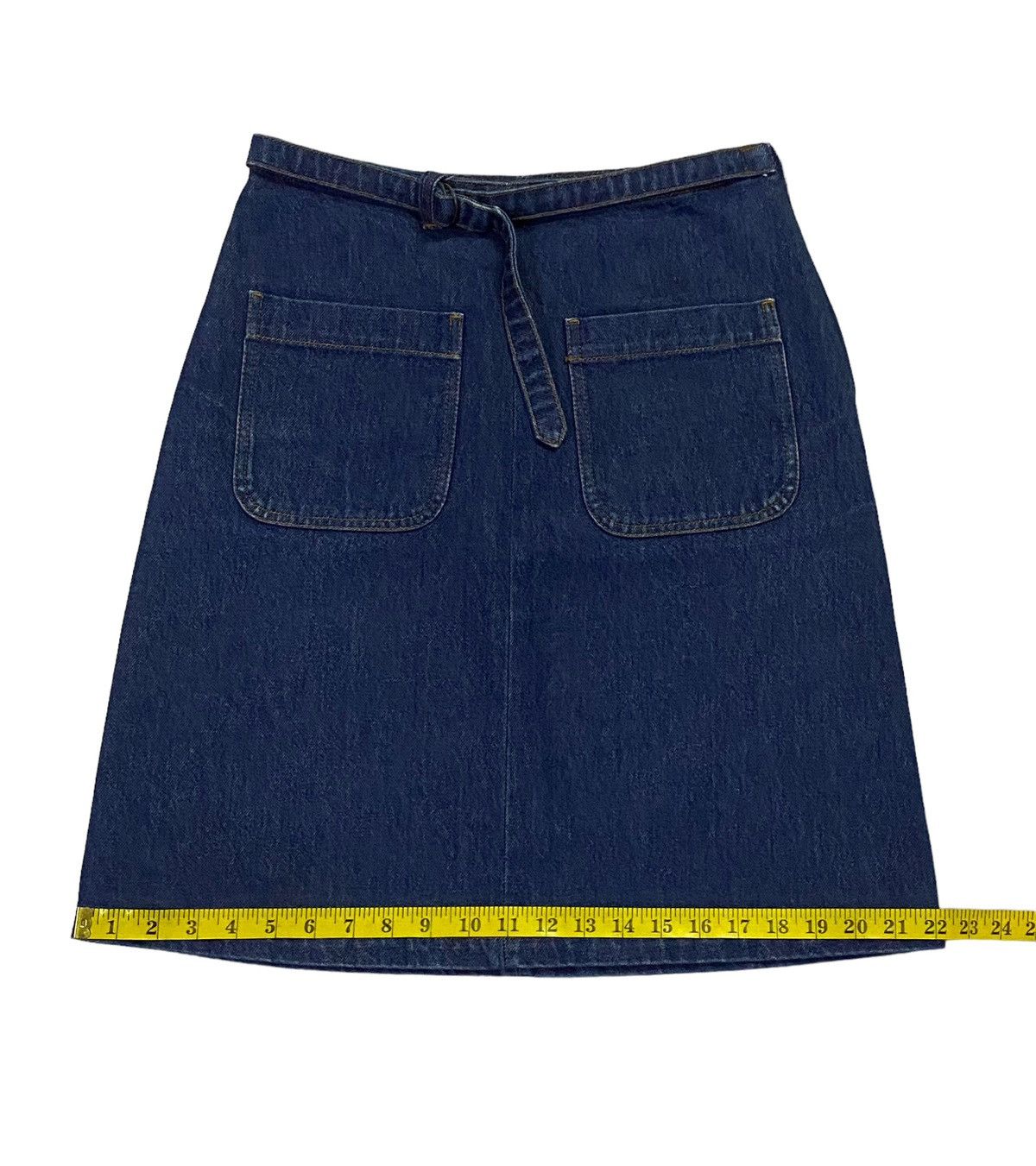 Dries Van Noten Dries Van Noten Patch Pocket Denim Skirt Size 28" / US 6 / IT 42 - 6 Thumbnail