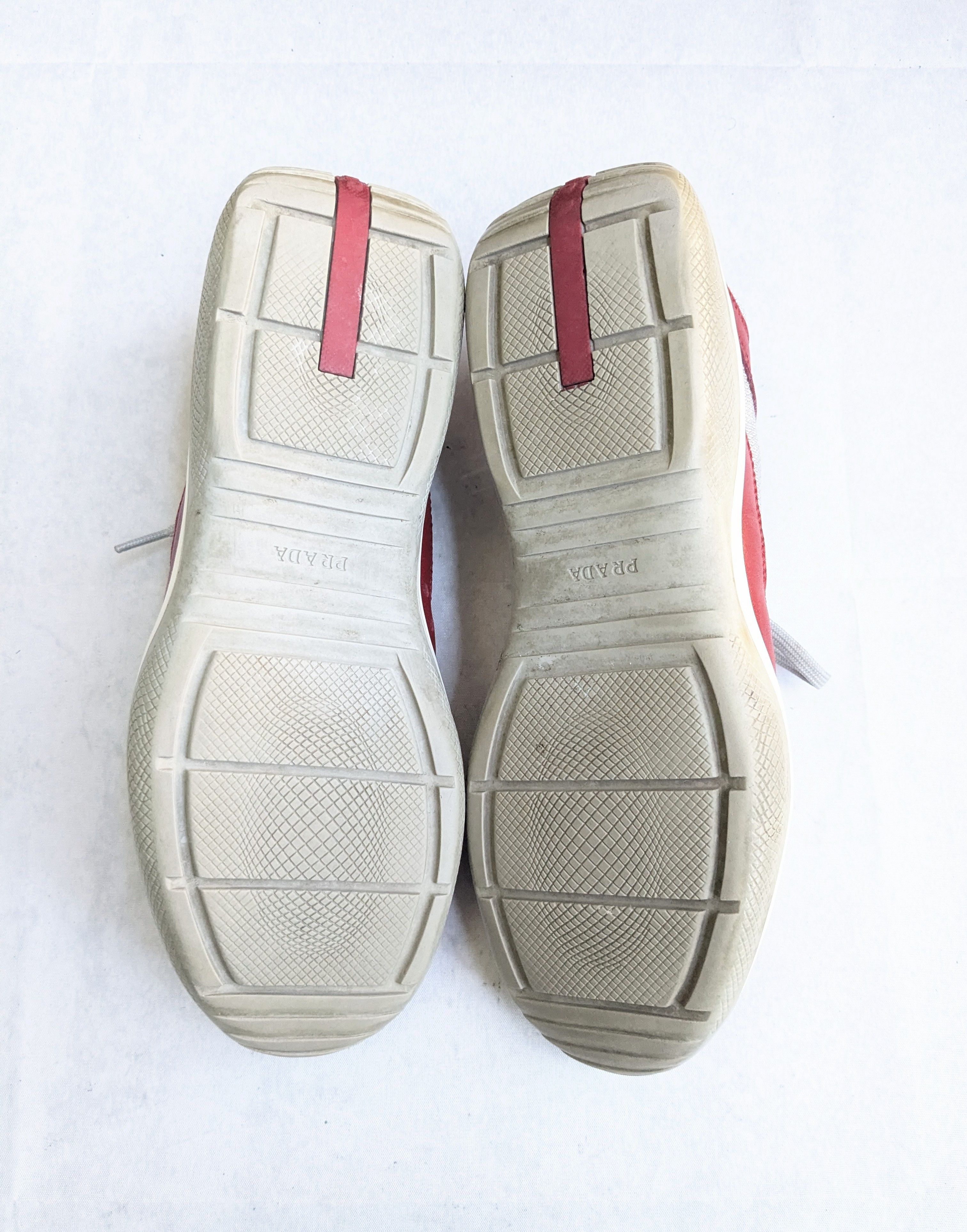 Prada Prada America's Cup Sneakers Red 9 Low Tops Leather Size US 9 / EU 42 - 14 Thumbnail