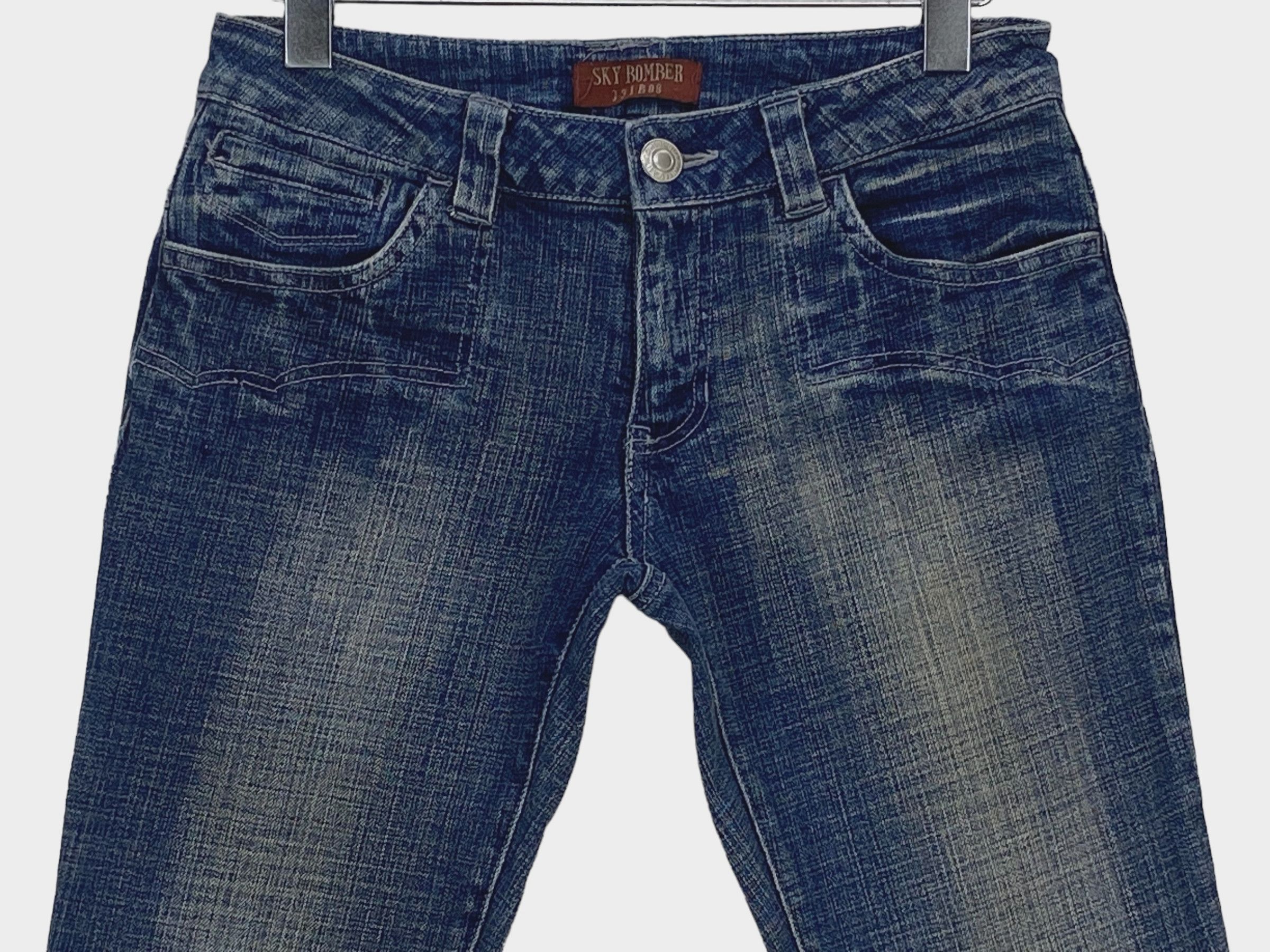 Japanese Brand Sky Bomber Flare Jeans Size US 26 / EU 42 - 3 Thumbnail