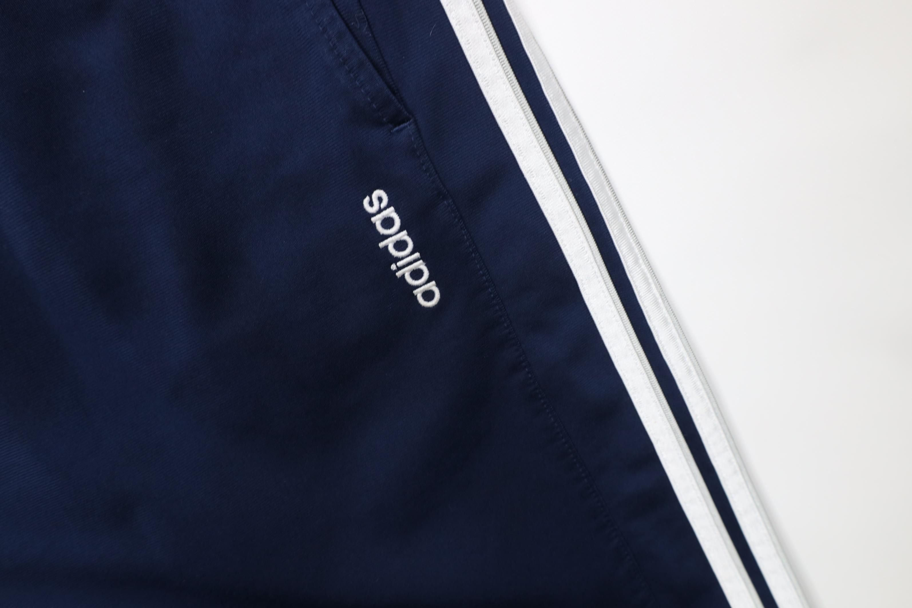 Adidas Vintage Y2K Adidas Striped Wide Leg Sweatpants Pants Blue Size US 38 / EU 54 - 5 Thumbnail