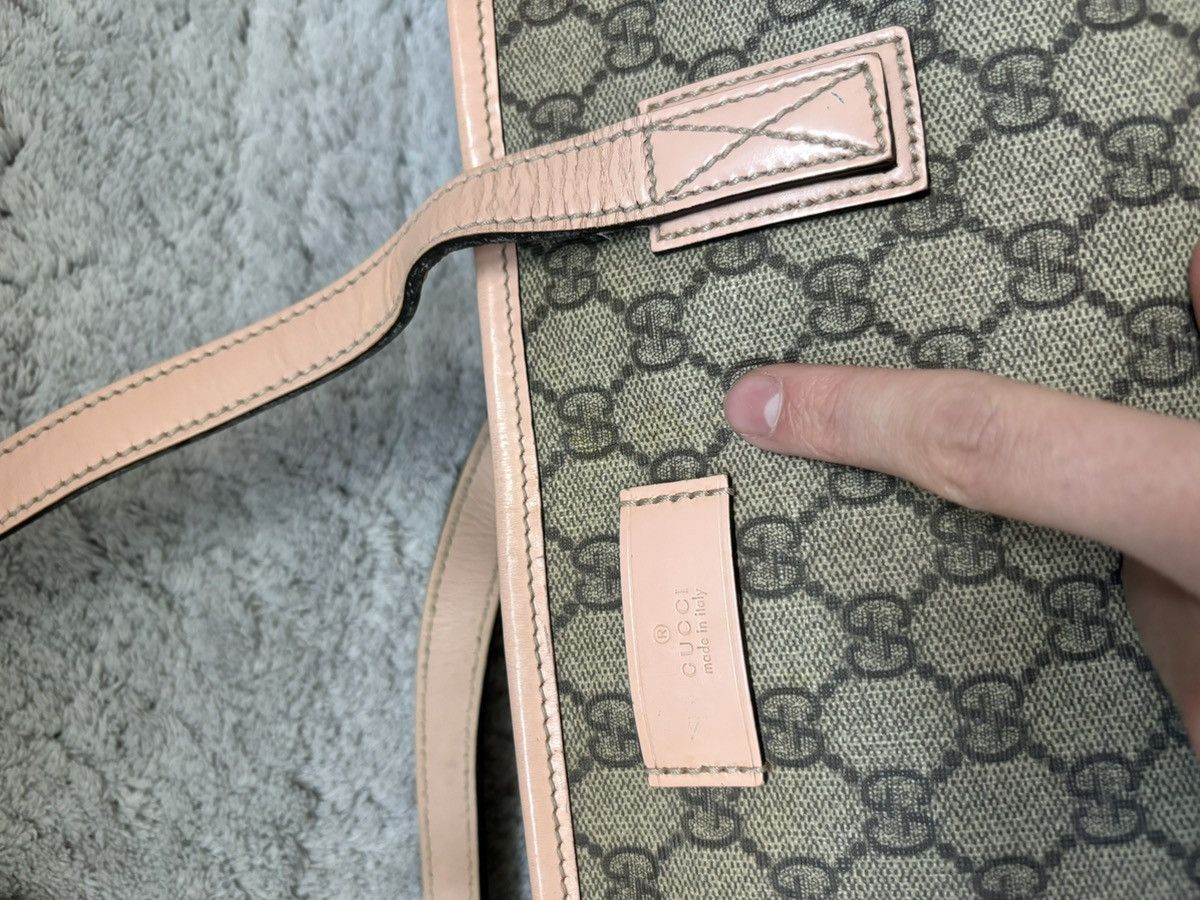 Gucci Sac a main gucci cabas en toile GG beige cuir rose Size ONE SIZE - 21 Thumbnail