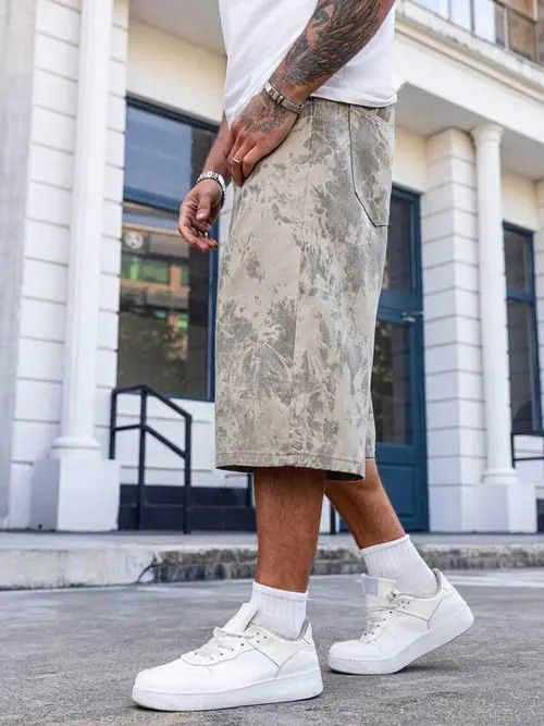 Japanese Brand Masuda x Miwa Tie Dye Loose Y2k Shorts Jorts Denim Size US 32 / EU 48 - 6 Thumbnail