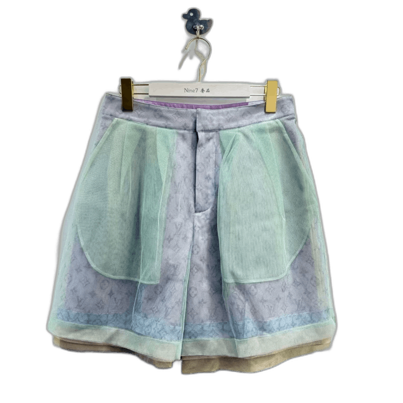 Louis Vuitton Sheer Printed Casual Pants-yf