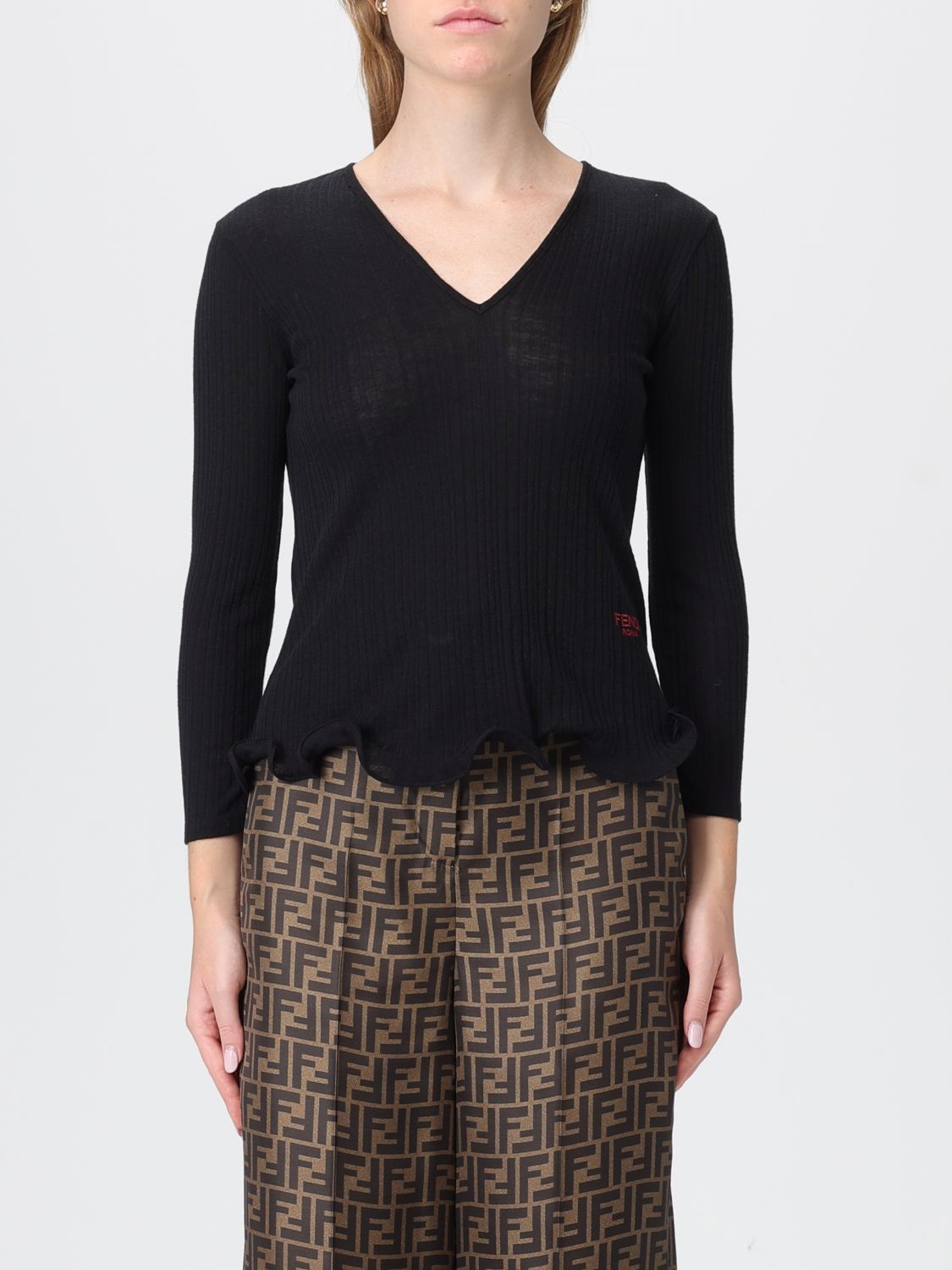 Fendi Fendi Sweater Woman Black Size M / US 6-8 / IT 42-44 - 1 Thumbnail