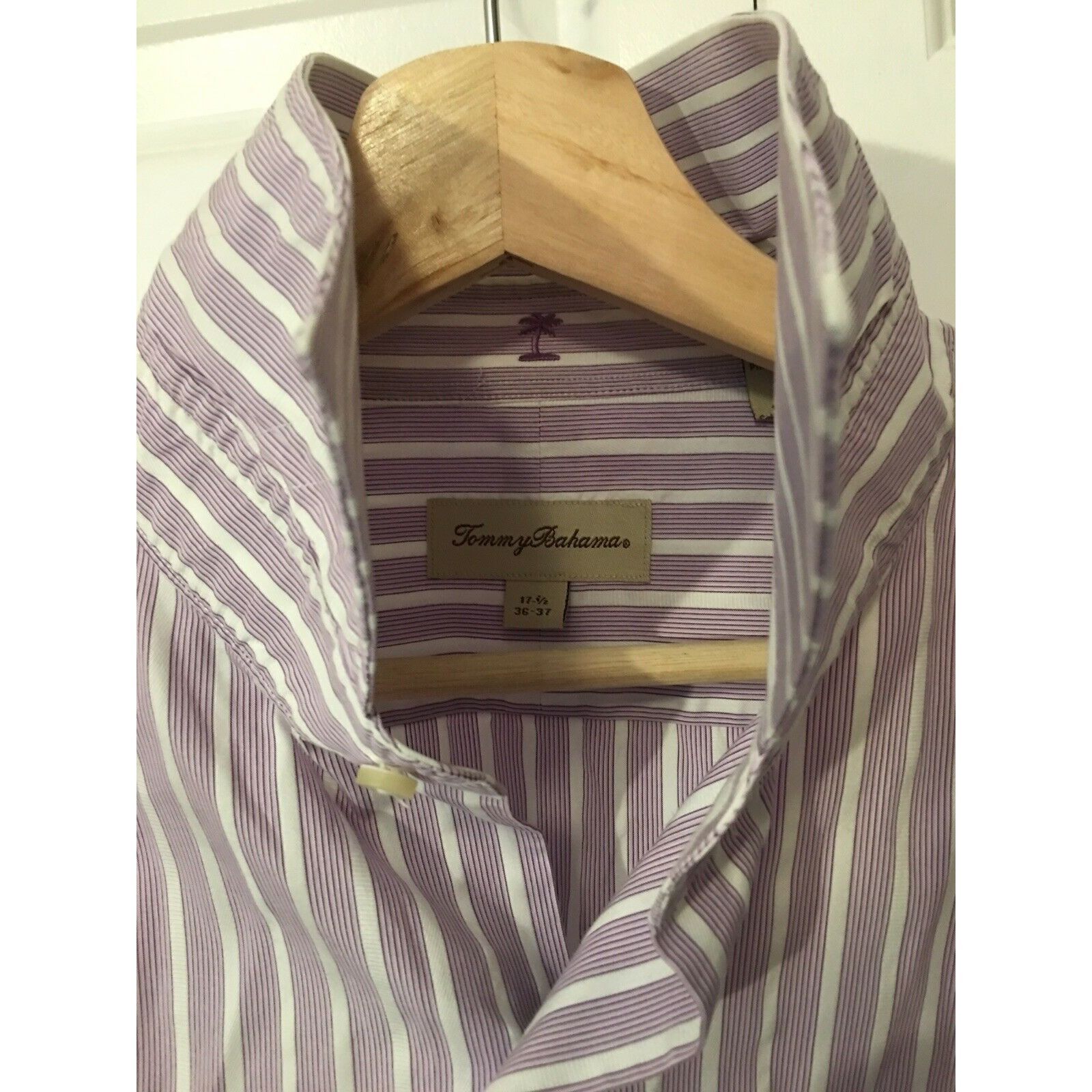 Tommy Bahama Tommy Bahama Button Front Shirt Men Sz 17 1/2 36/37 Lavender Size US XL / EU 56 / 4 - 6 Thumbnail