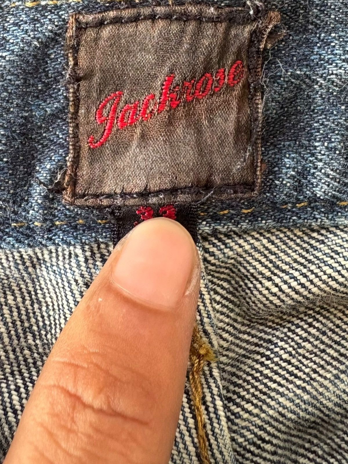 JACKROSE Vintage Japanese Jackrose Vomit Distressed Flare Jeans Size US 33 - 6 Thumbnail