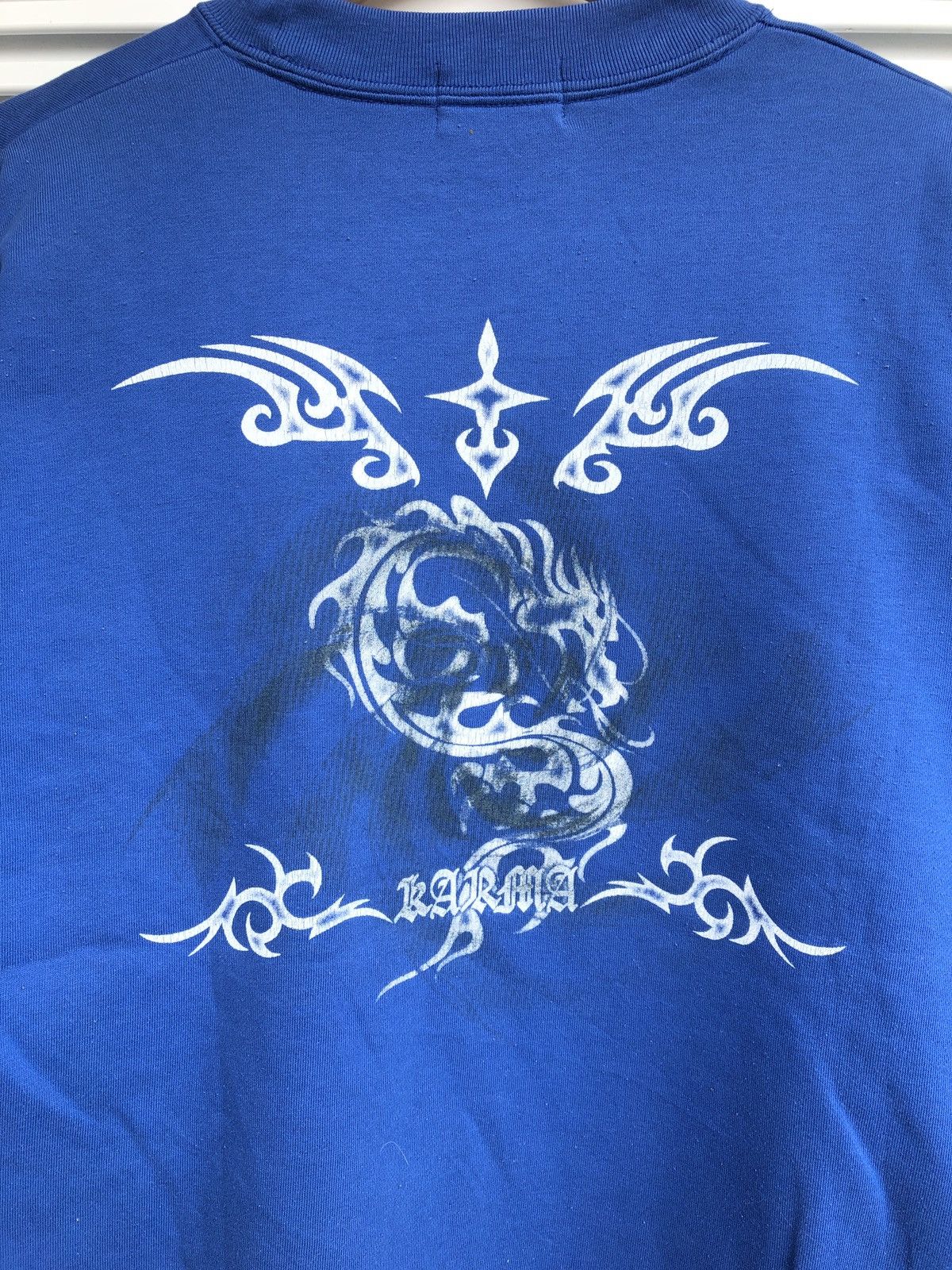 Japanese Brand Vintage Karma Chrome Cross Hearts Wings Crewneck Size US L / EU 52-54 / 3 - 5 Thumbnail