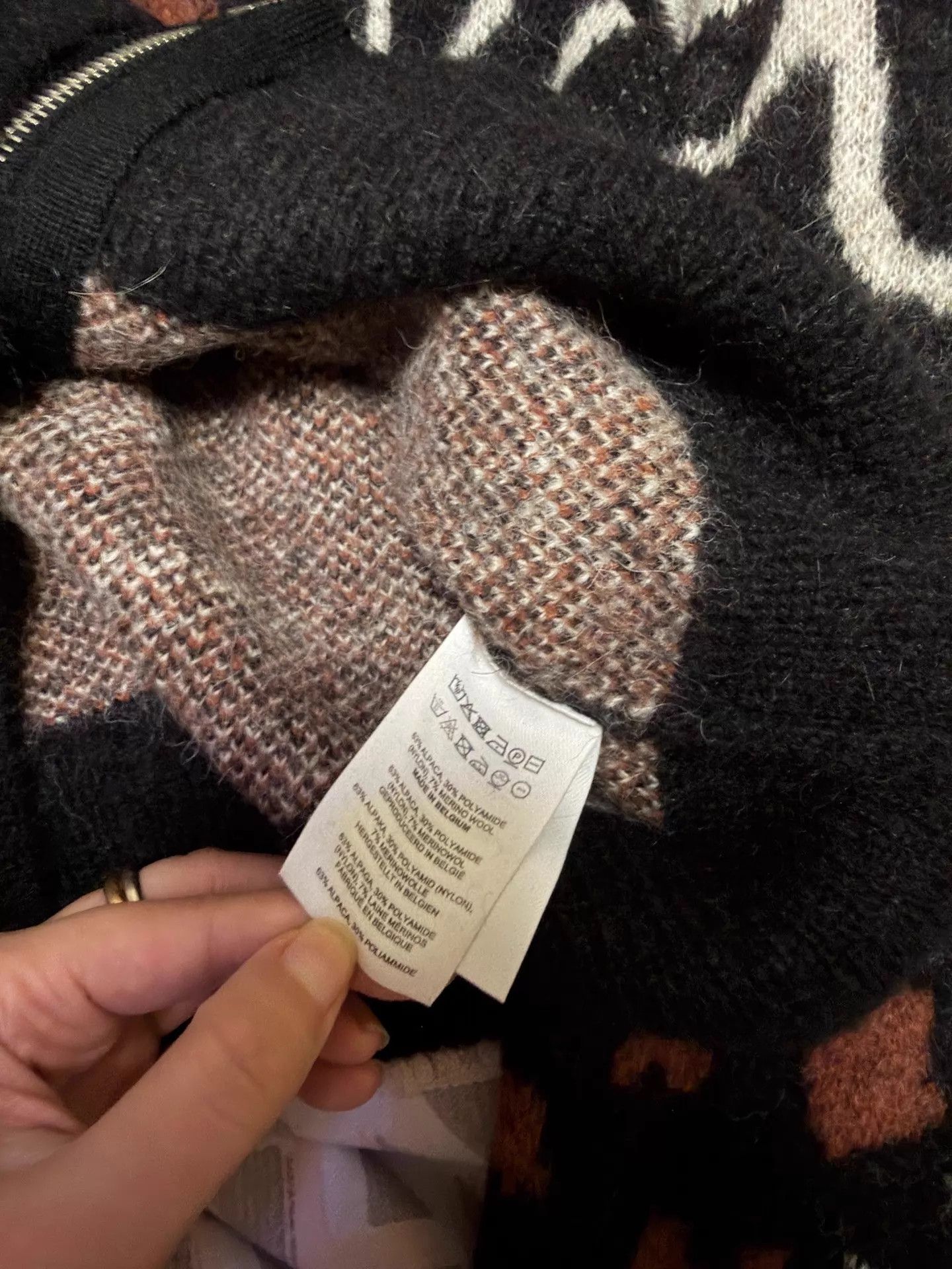 Dries Van Noten Dries Van Noten Women's Short Thick Knit Cardi Riri Zip S Size S / US 4 / IT 40 - 7 Thumbnail