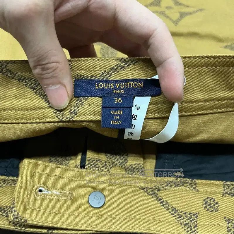 Louis Vuitton Louis Vuitton Yellow Cotton Women’s Shorts . Size 23" - 3 Thumbnail
