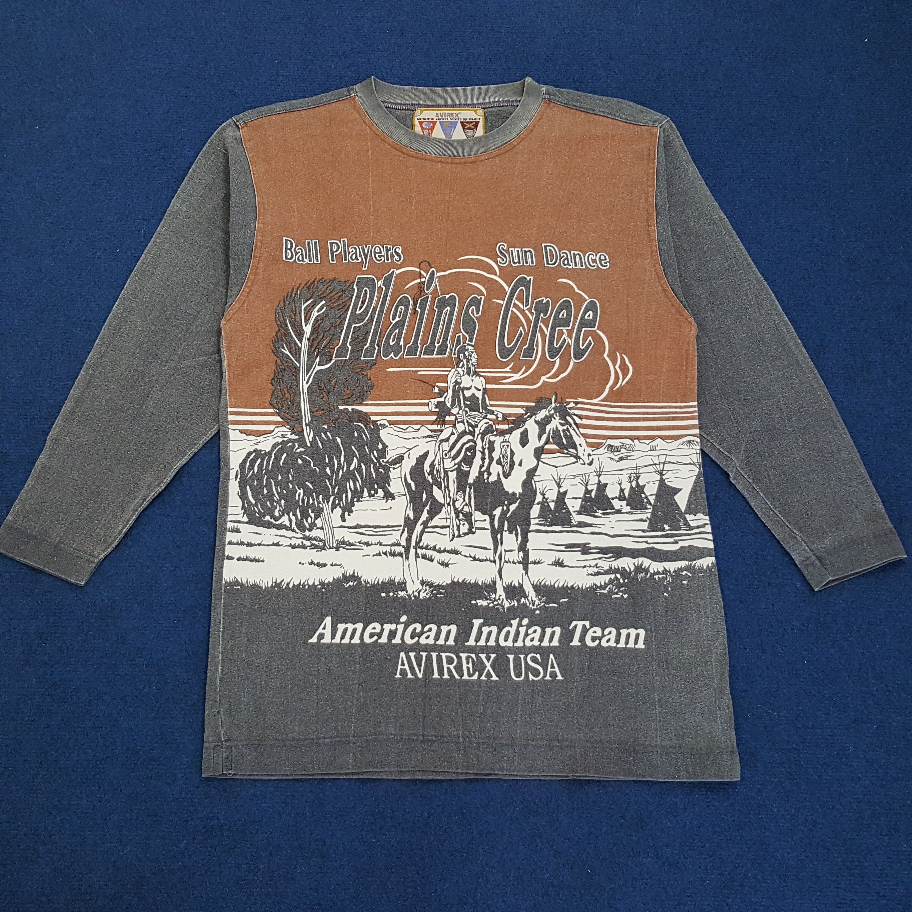 Avirex × Vintage Vintage Plains Cree American Indian Team T-shirt Size US M / EU 48-50 / 2 - 1 Thumbnail