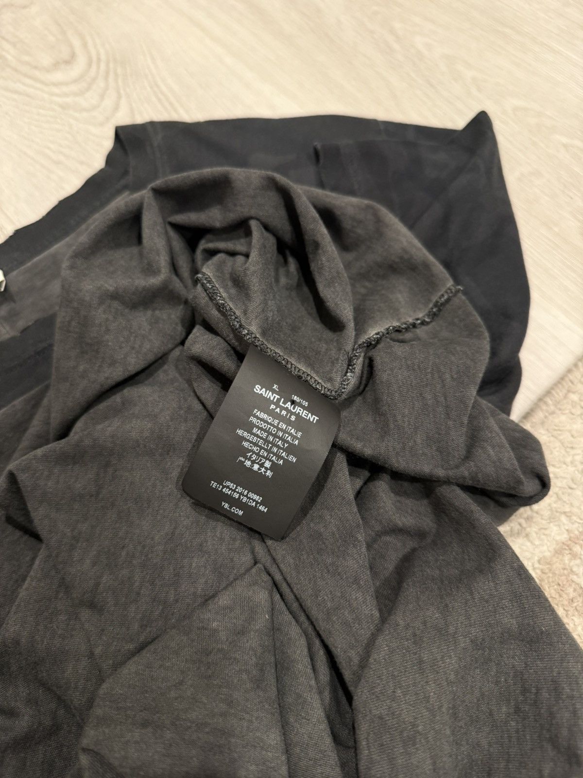 Saint Laurent Paris s/s 2016 greyscale camo pocket tee!!! Size US L / EU 52-54 / 3 - 7 Thumbnail