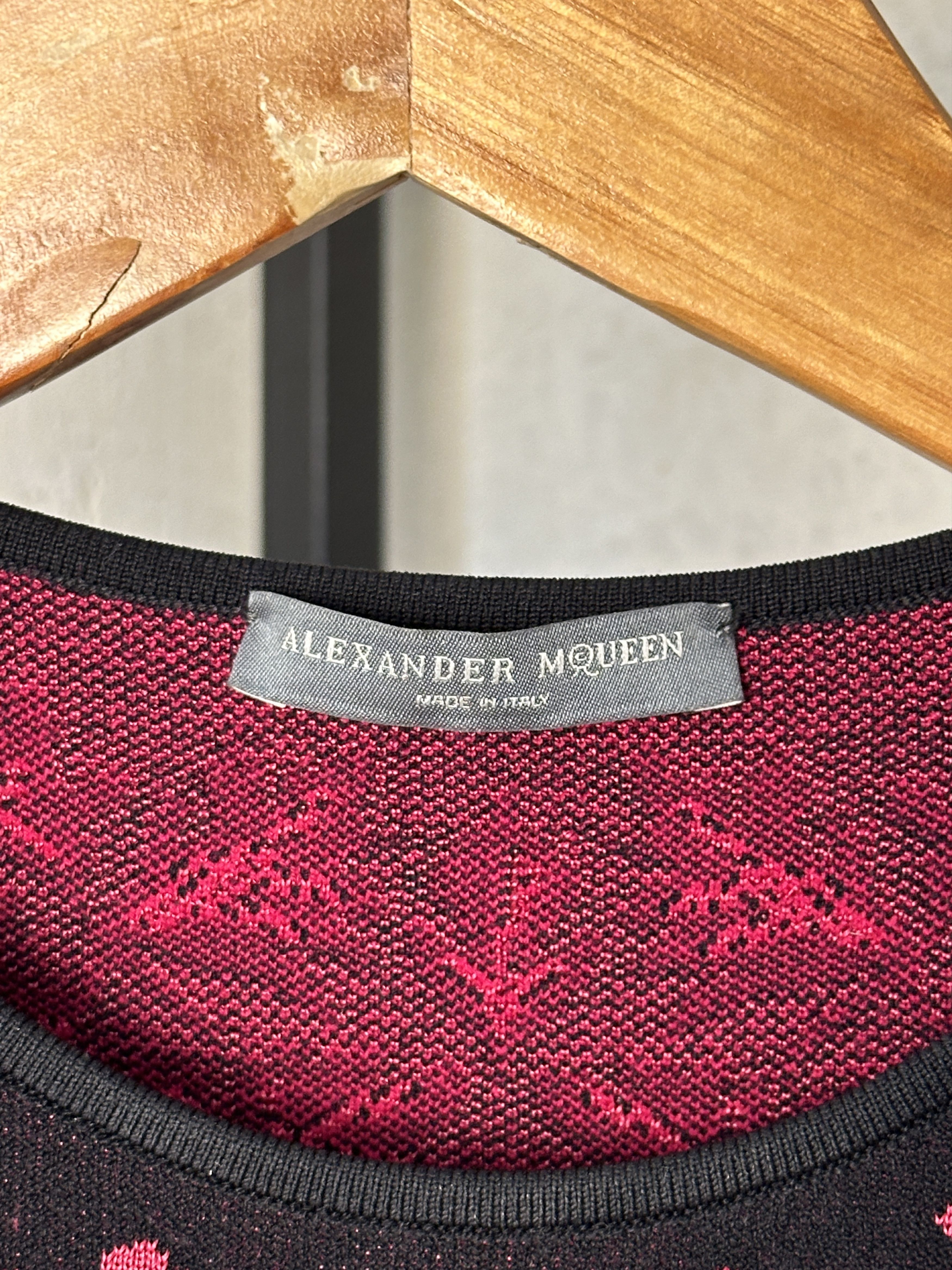 Alexander McQueen Alexander McQueen FW12 Intarsia Knit Mini Dress Size S / US 4 / IT 40 - 6 Thumbnail