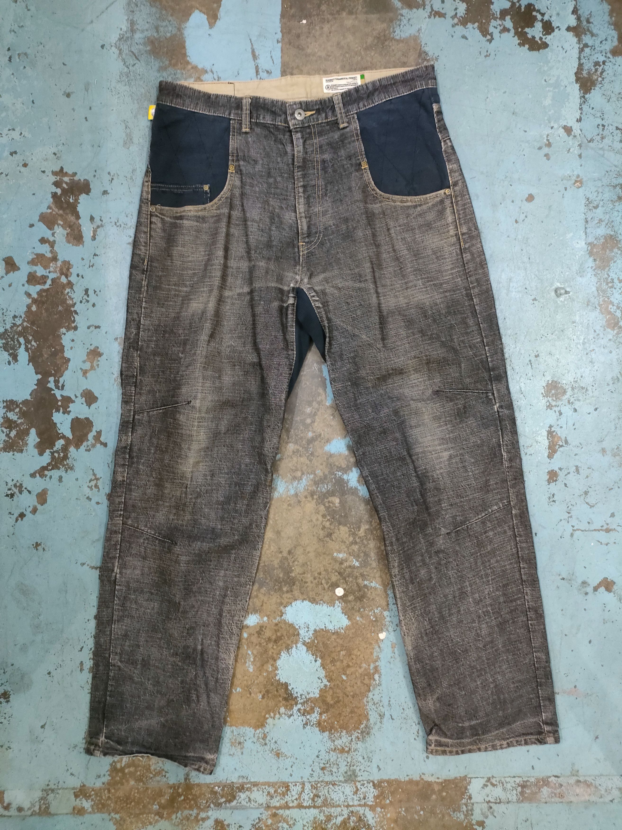 Japanese Brand × Vintage Vintage Scanner Fundamental Jeans Size US 35 - 1 Thumbnail