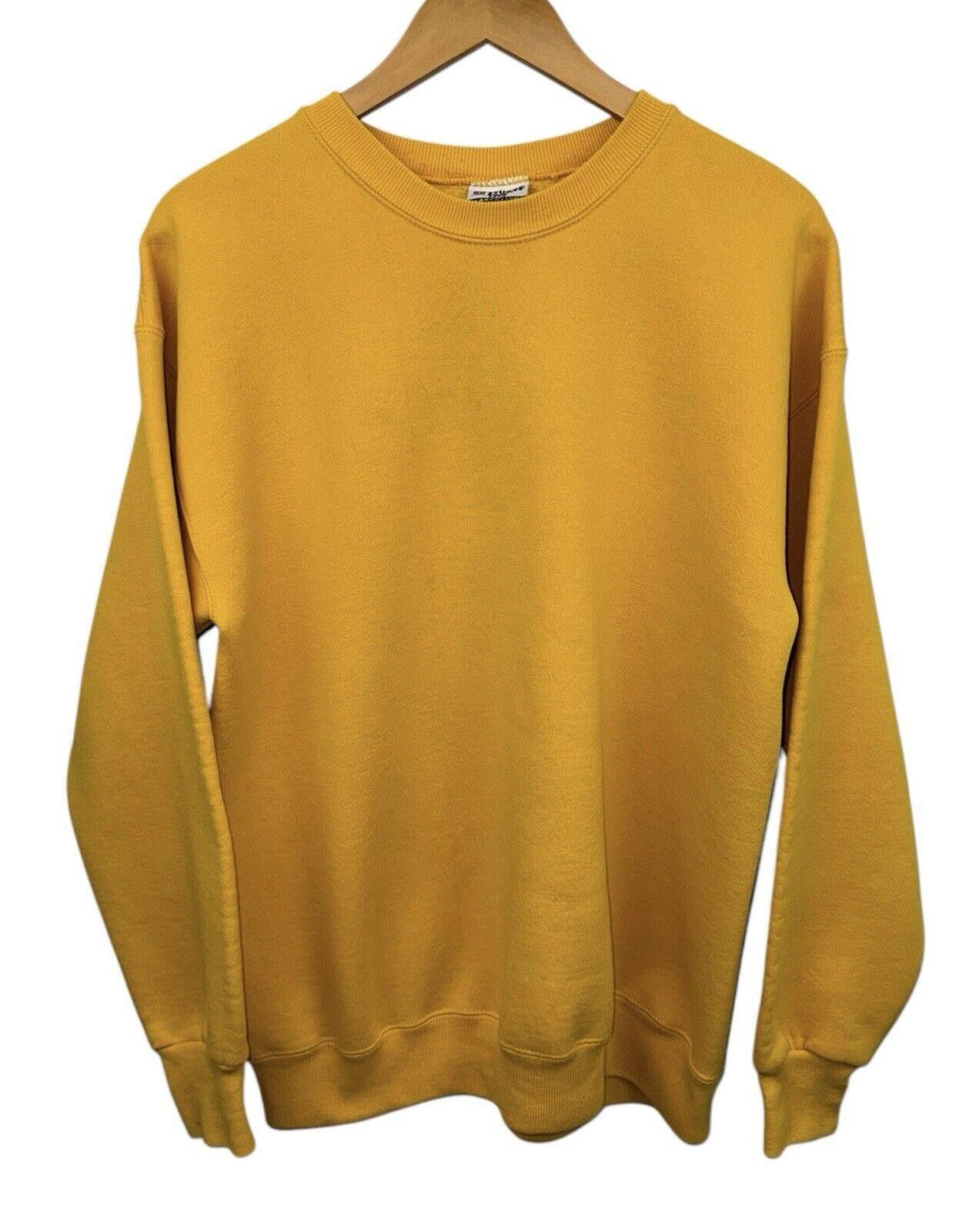 Lee VTG Lee Sturdy Sweats Heavyweight 90s Yellow Crewneck XL Size US 36 / EU 52 - 1 Thumbnail