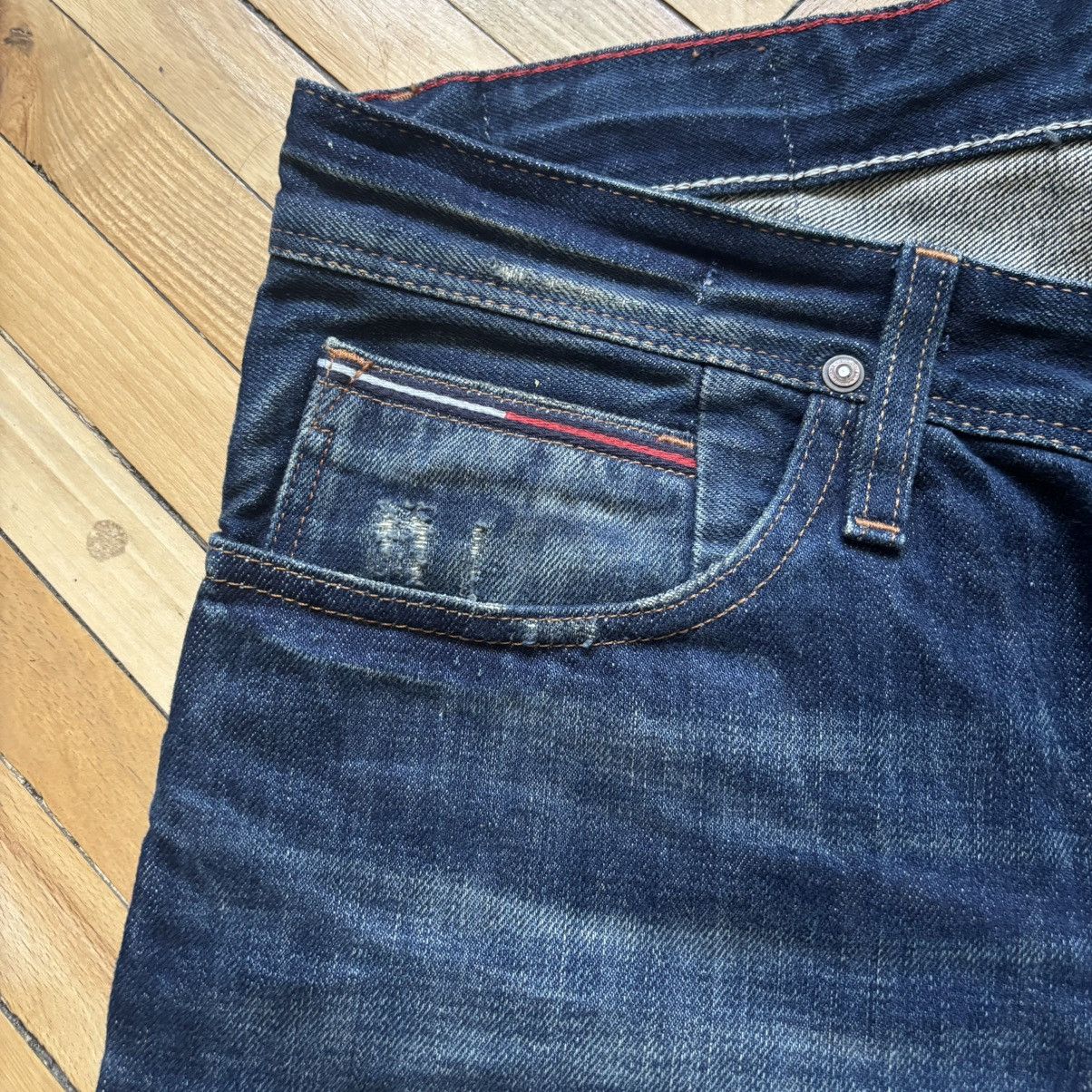 Tommy Hilfiger Tommy Hilfiger Distressed Boro Denim Scanton Selvedge Jeans Size US 33 - 8 Thumbnail