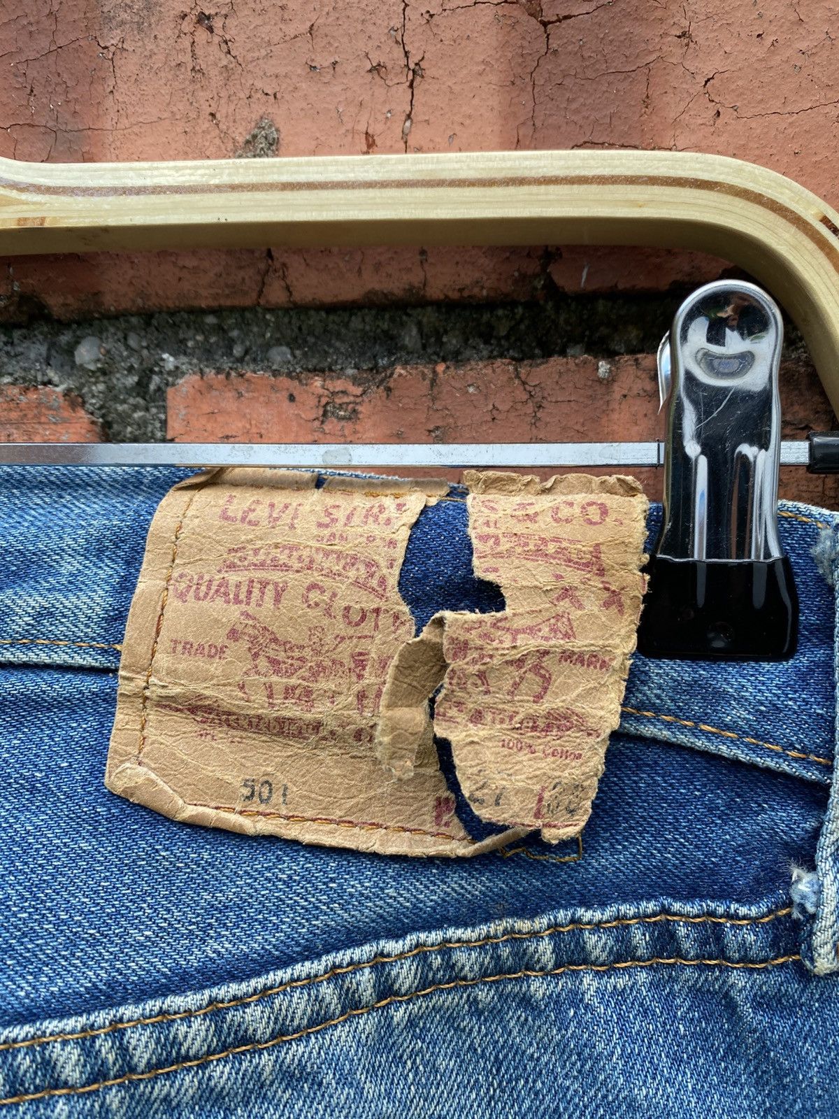 Levi's Vintage Clothing W27x32 vintage levi's 501 redline big E made in USA Size 27" / US 4 / IT 40 - 8 Thumbnail