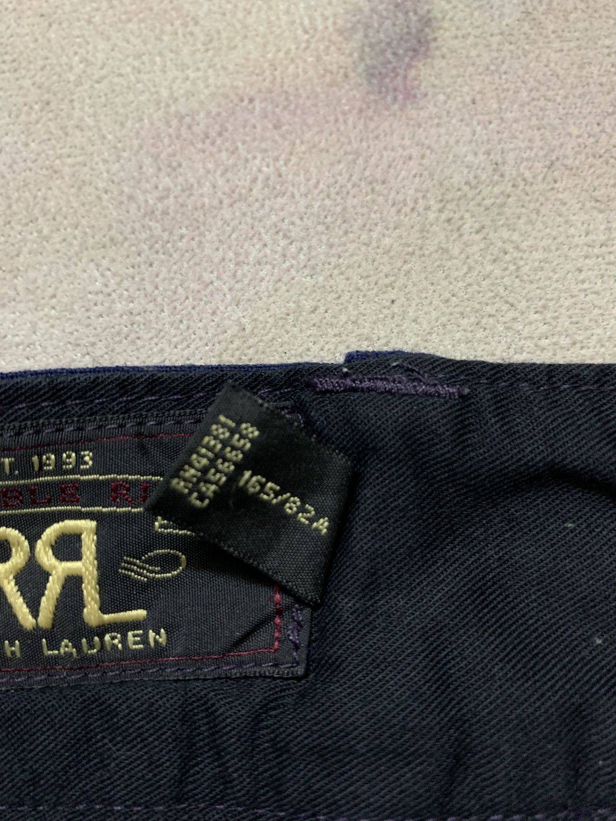 RRL Ralph Lauren RRL Double Pleat Navy Check Pants Vintage Style Size US 32 / EU 48 - 6 Thumbnail
