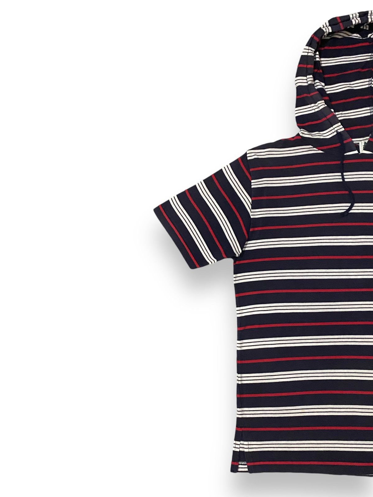 Japanese Brand × U.S. Polo Assn. U.S.POLO ASSOCIATION STRIPES HOODIE SHORT SLEEVES Size US M / EU 48-50 / 2 - 3 Thumbnail