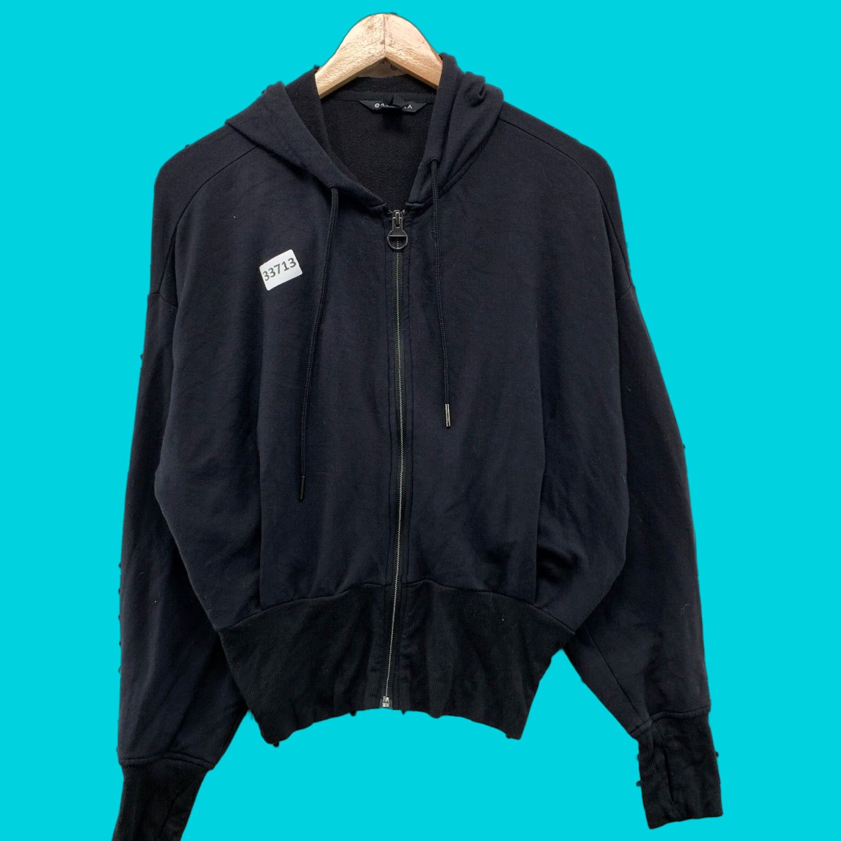 Athleta Athleta Hoodie Womens XS Full Zip Hooded Black Adult XS Active Casual Shirt/Sweatshirt 90s? Size XS / US 0-2 / IT 36-38 - 1 Thumbnail