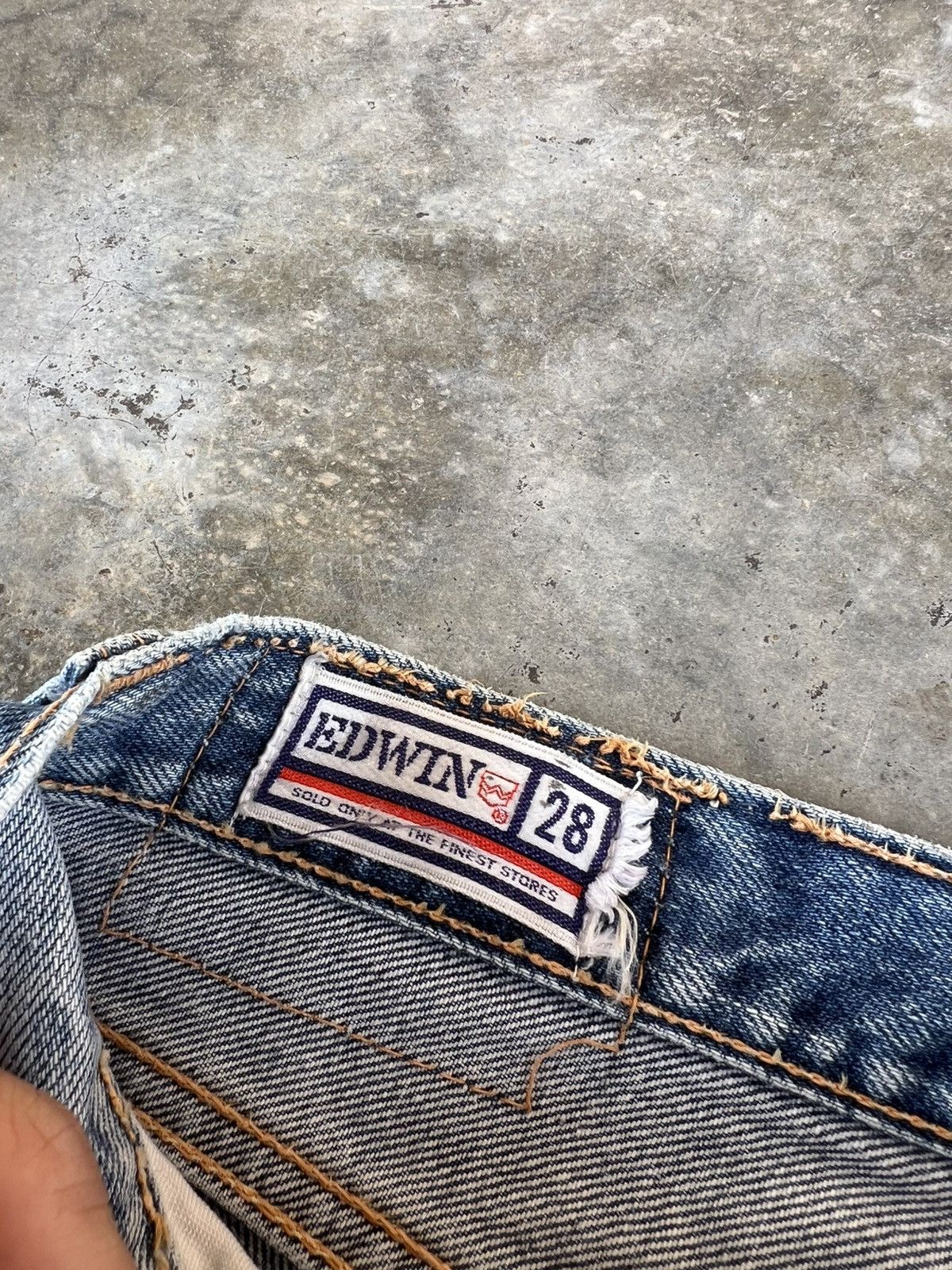 Edwin Vintage 80’s Edwin Blue Jean Japan Size US 27 - 20 Thumbnail