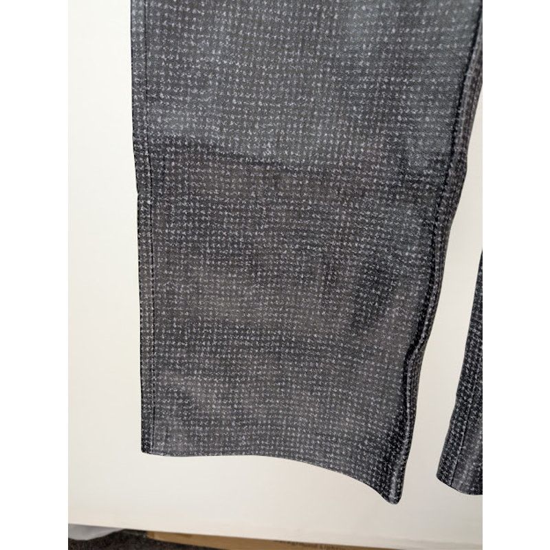 Bottega Veneta o1rshd1 Paddington Printed Leather Trousers Pant Black/ Grey Size US 34 / EU 50 - 8 Thumbnail