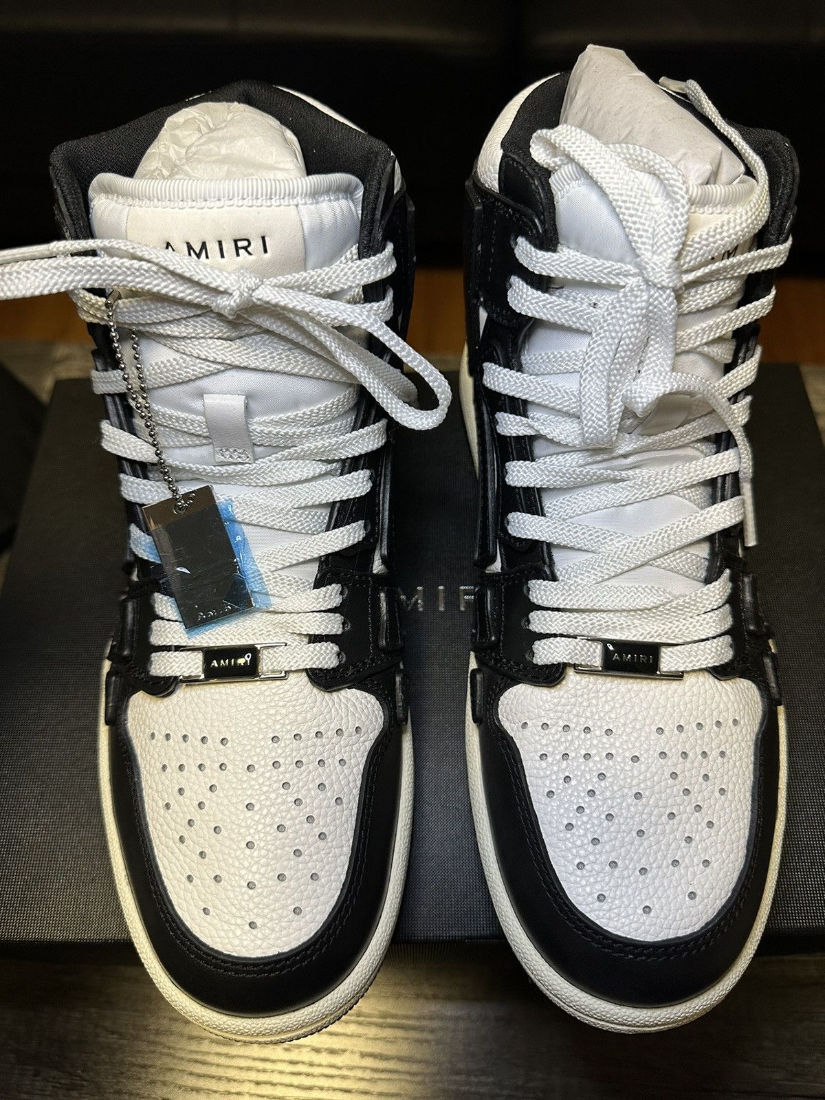 Amiri RARE AMIRI Skeleton "Skel-Top Hi" Sneakers - Women’s 38/US 8 Size US 8 / IT 38 - 8 Thumbnail
