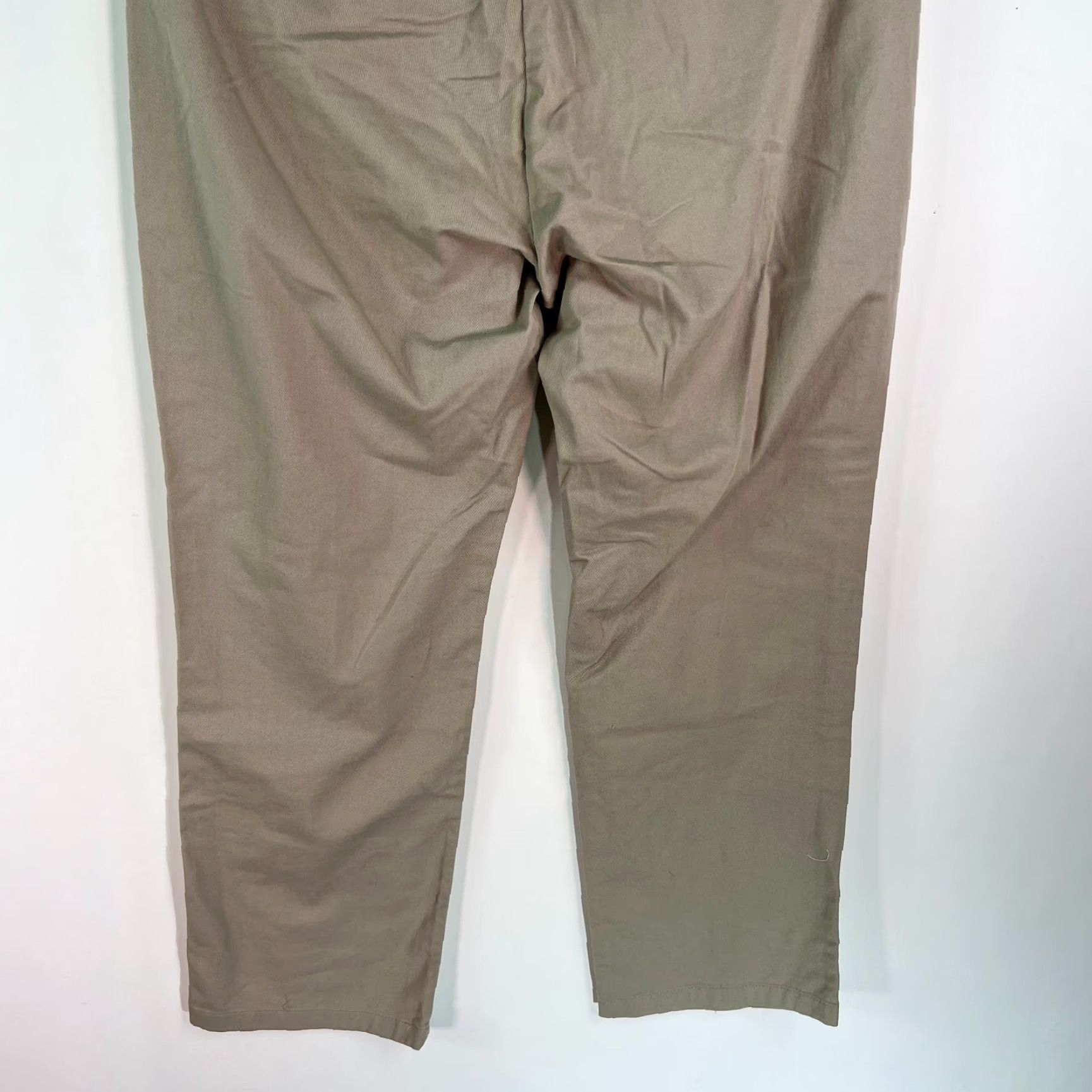 Vintage Riders Chino Pants Brown 16 Regular Stretch Waist Relaxed Straight Leg Women NWT- US A Seller Size 38" / US 16 / IT 52 - 4 Thumbnail