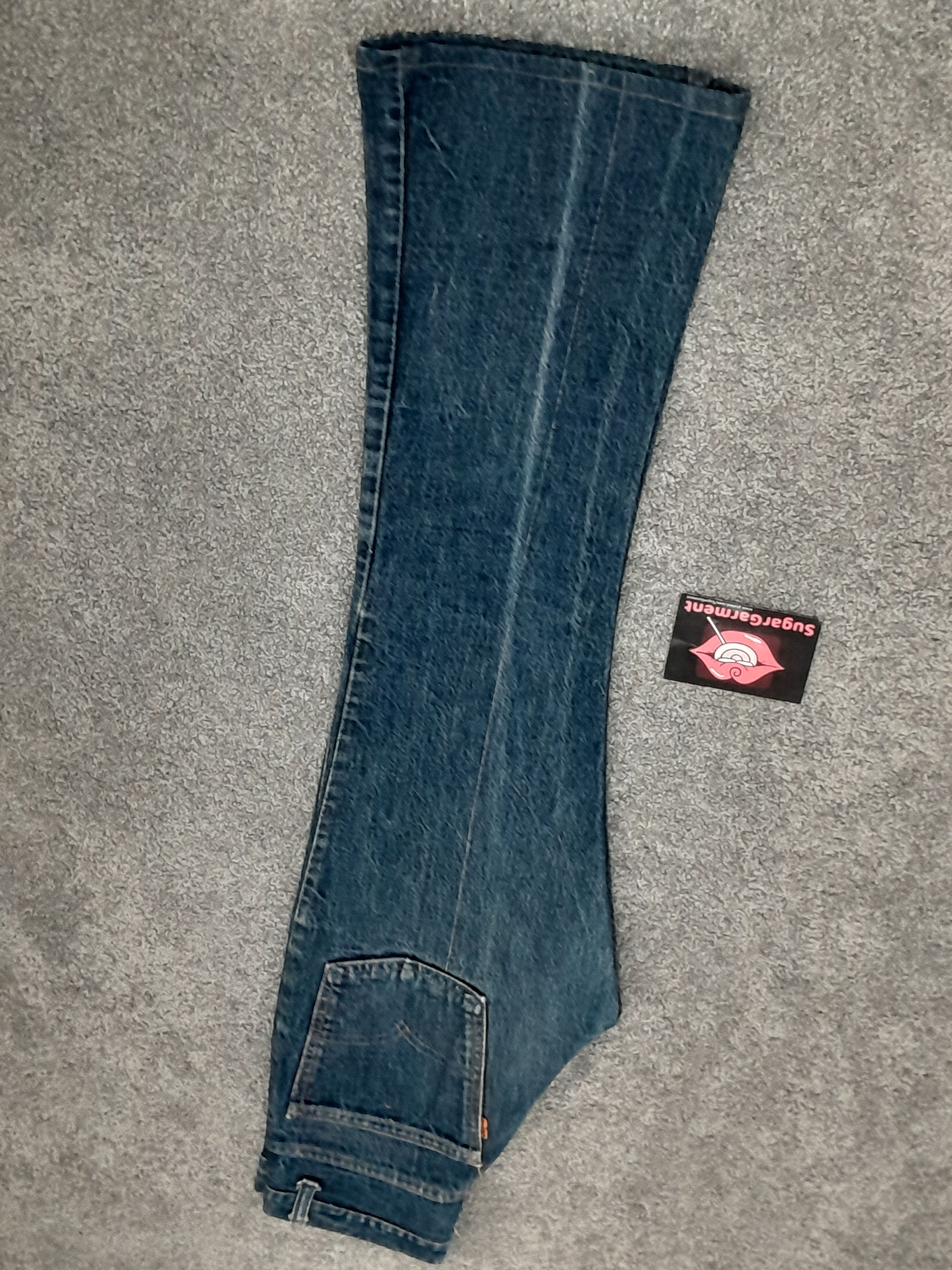 Levi's Levis 646 Bell Bottom Flare Bootcut Orange Tab TALON Jeans Size US 28 / EU 44 - 17 Thumbnail