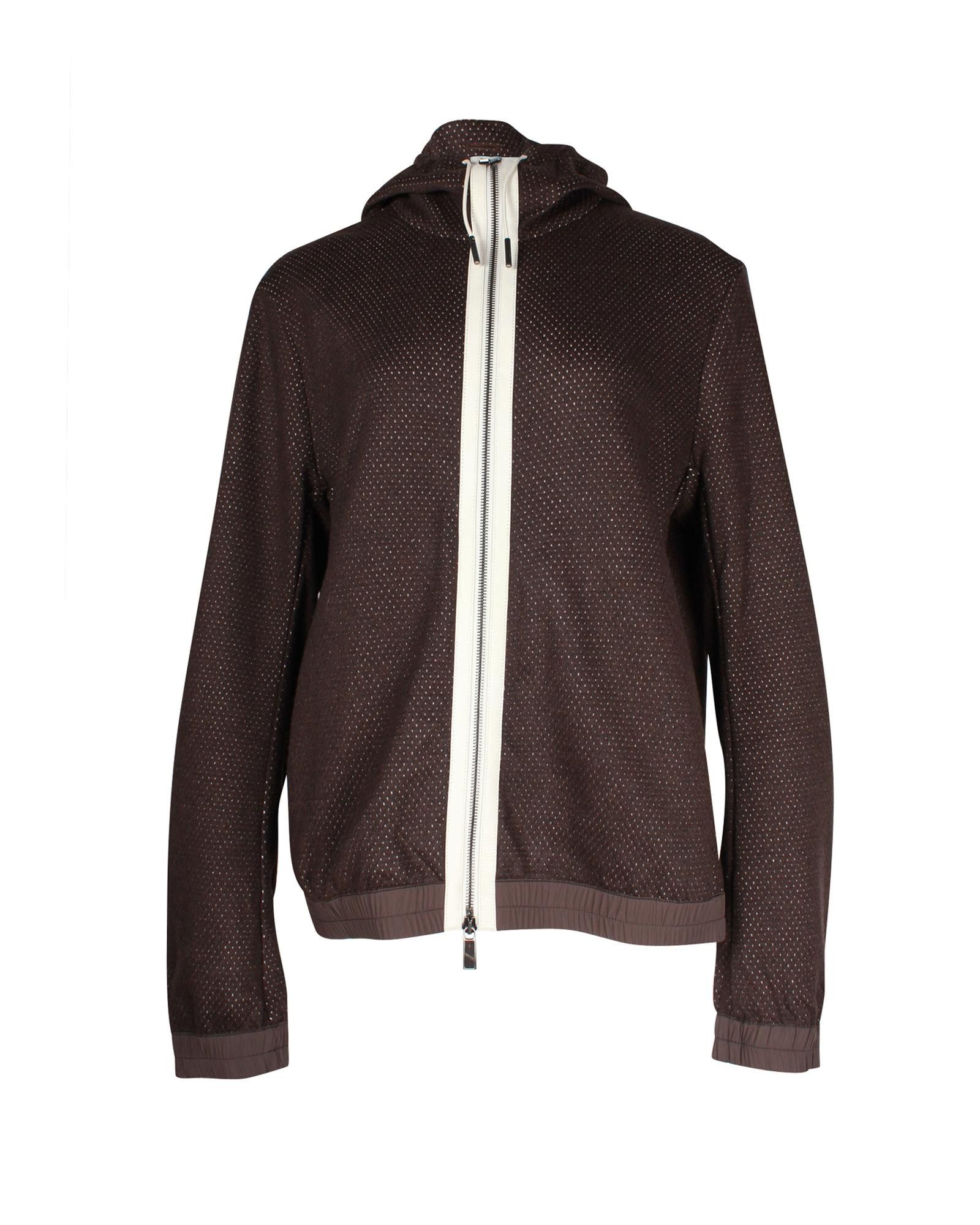 image of Ermenegildo Zegna Luxurious Cashmere Zip-Up Hoodie With White Contrast Trim And Elasticated Hem in 
