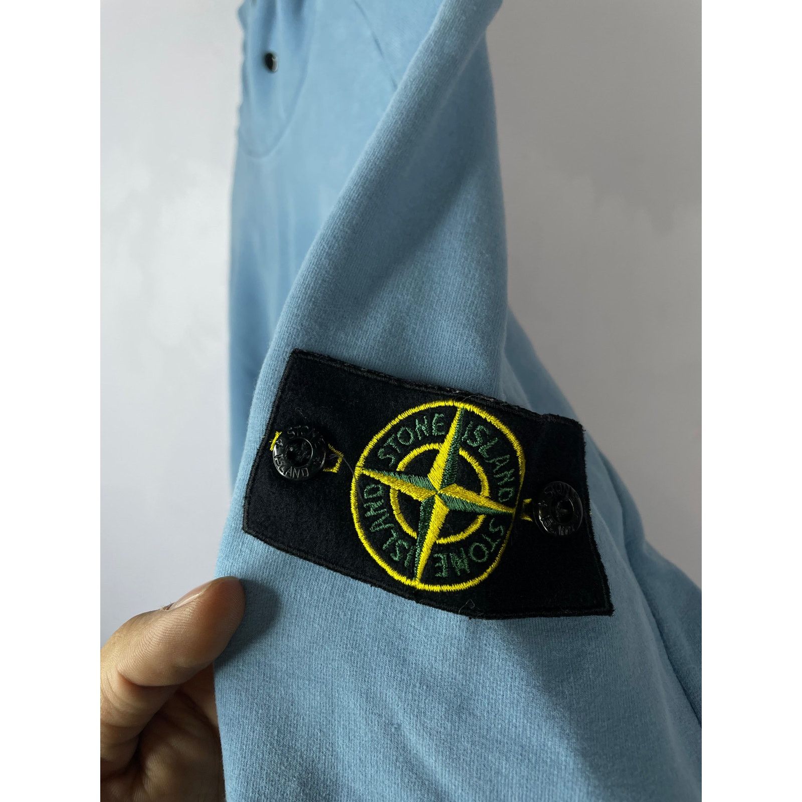 Stone Island Stone Island Light Blue Hoodie Size US M / EU 48-50 / 2 - 2 Thumbnail
