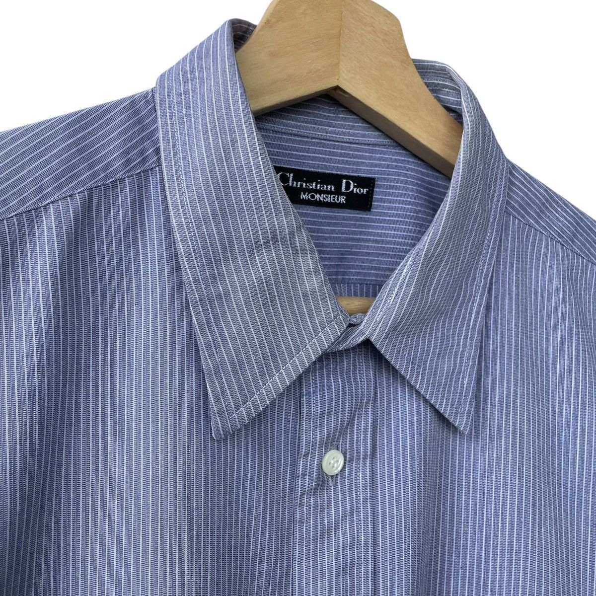 Christian Dior Monsieur × Dior Christian Dior Monsieur Vintage Stripe Button Up Shirt Size US L / EU 52-54 / 3 - 4 Thumbnail