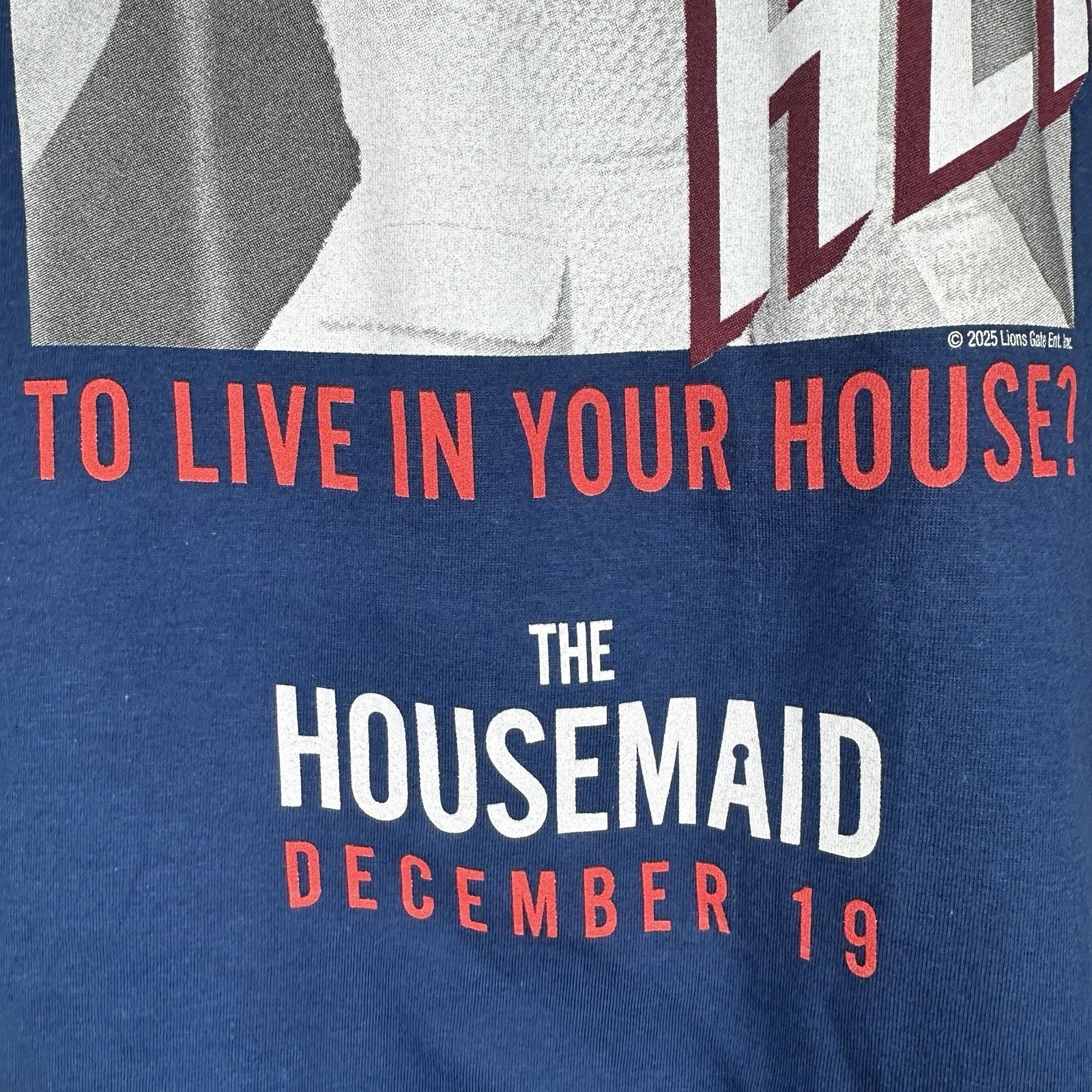 Other The Housemaid Sydney Sweeney Movie Promo T-Shirt Men M Blue Size US M / EU 48-50 / 2 - 3 Thumbnail