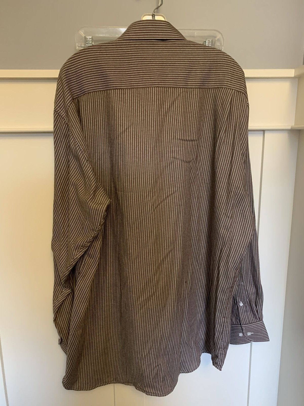 Balmain Vintage Balmain oversized longsleeve striped button up Size US XL / EU 56 / 4 - 2 Thumbnail