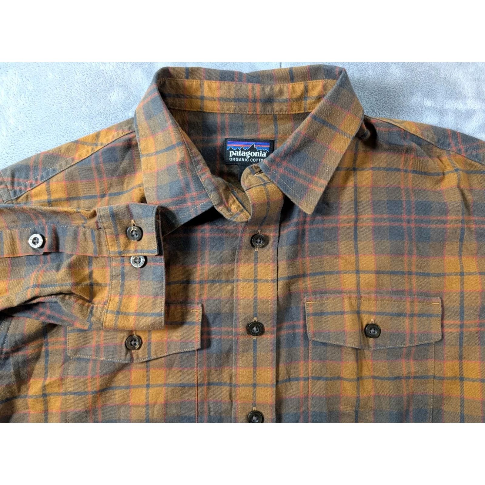Patagonia Patagonia Shirt Flannel Cotton Brown S Men's Size US S / EU 44-46 / 1 - 2 Thumbnail