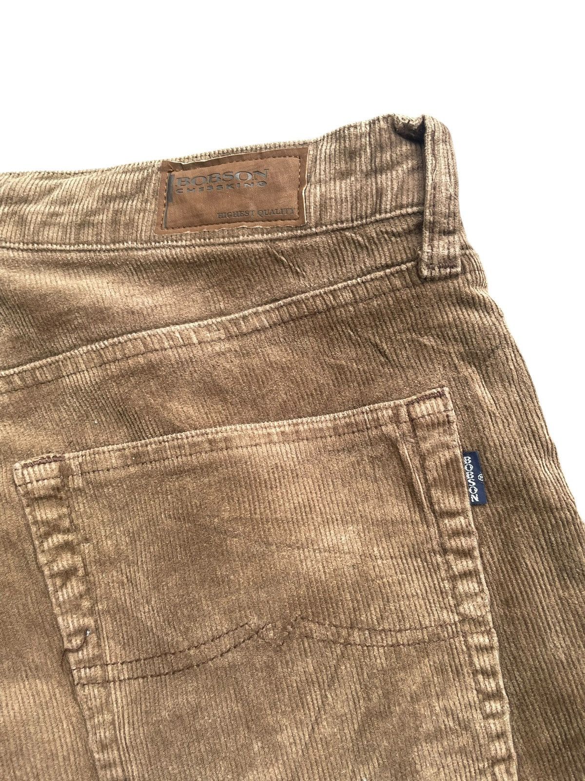 Japanese Brand Vintage Bobson Chesking Coduroy Jeans Size US 33 - 8 Thumbnail