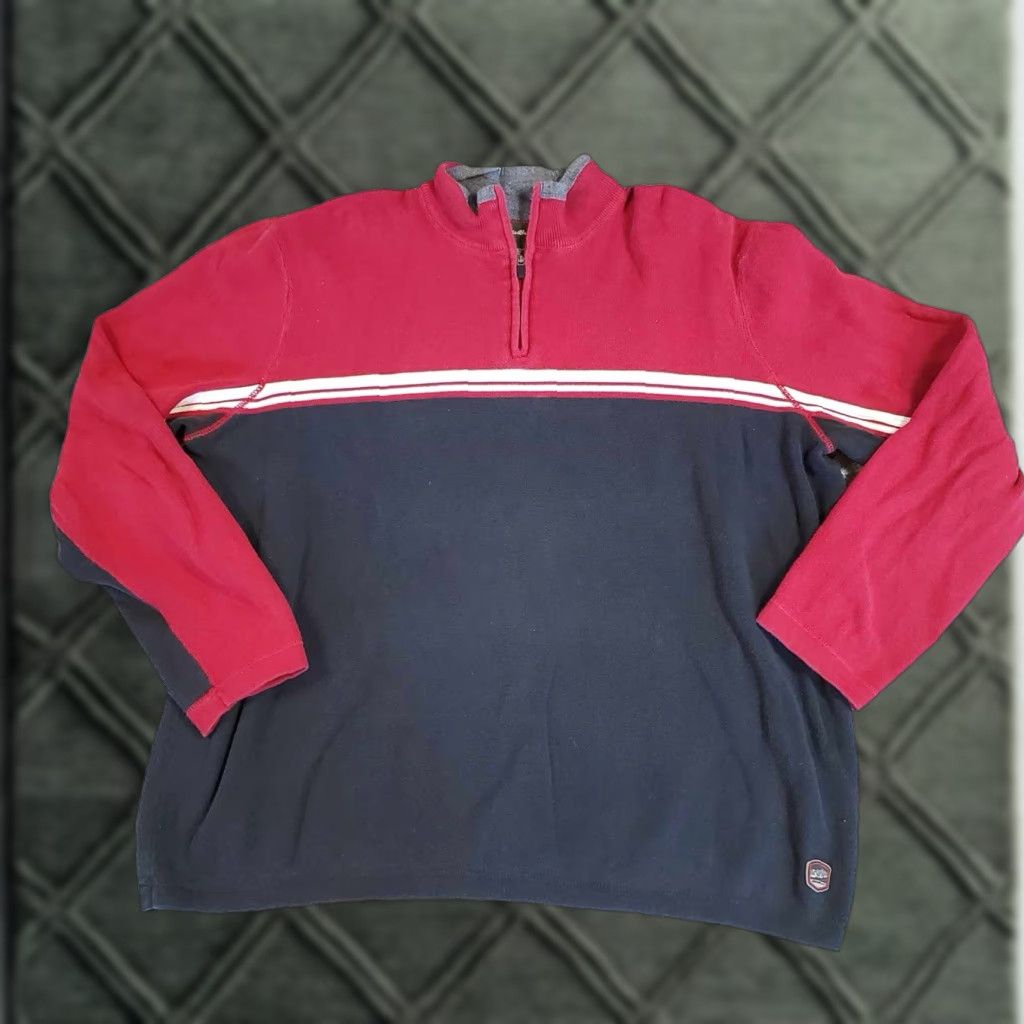 Eddie Bauer Eddie Bauer Pullover Mens XLT Big & Tall 1/4 Zip Sweater Multicolor Size US XL / EU 56 / 4 - 1 Thumbnail