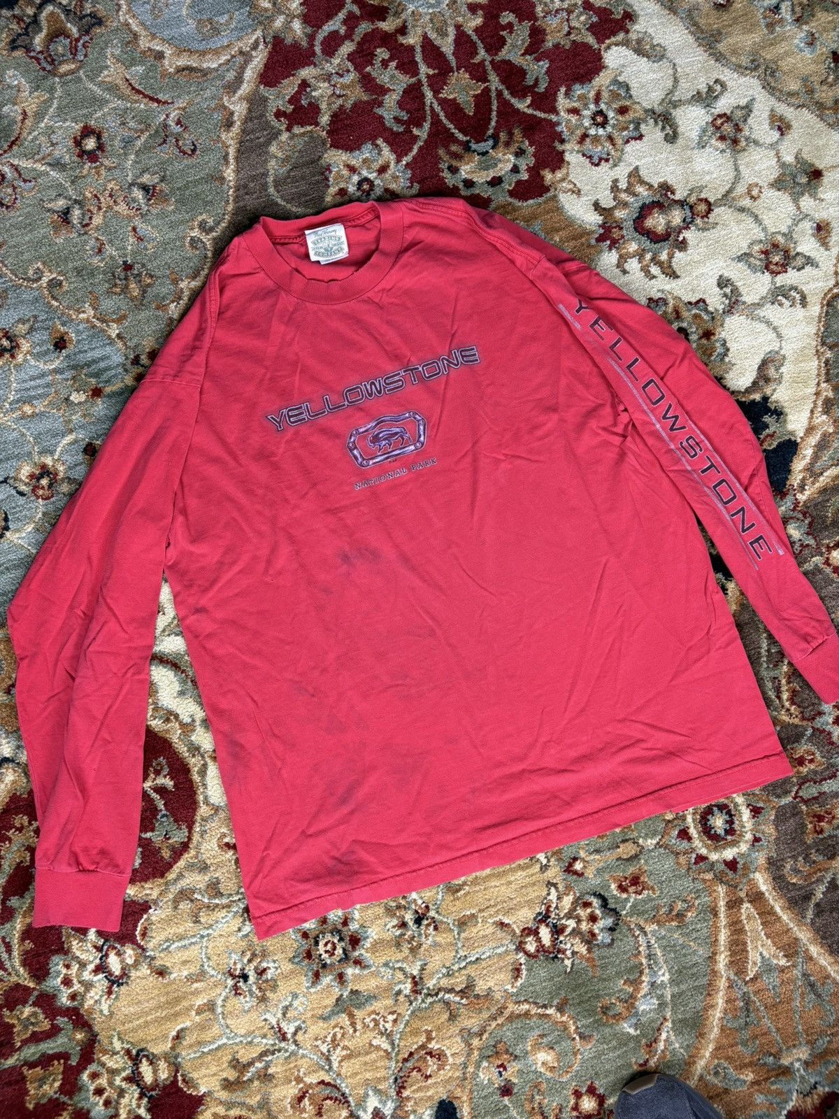 Alstyle × Vintage Vintage Yellowstone 1998 long sleeve T-shirt Size US XL / EU 56 / 4 - 1 Thumbnail