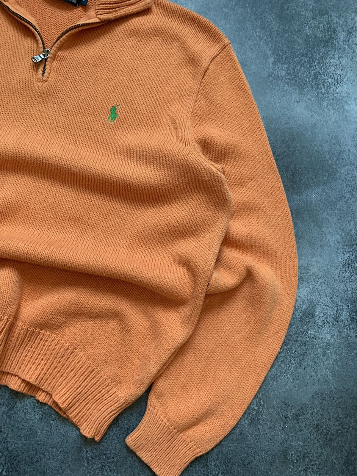 Polo Ralph Lauren × Vintage Vintage Polo Ralph Lauren Zip 1/4 Sweater Old Money Y2K Size US L / EU 52-54 / 3 - 3 Thumbnail