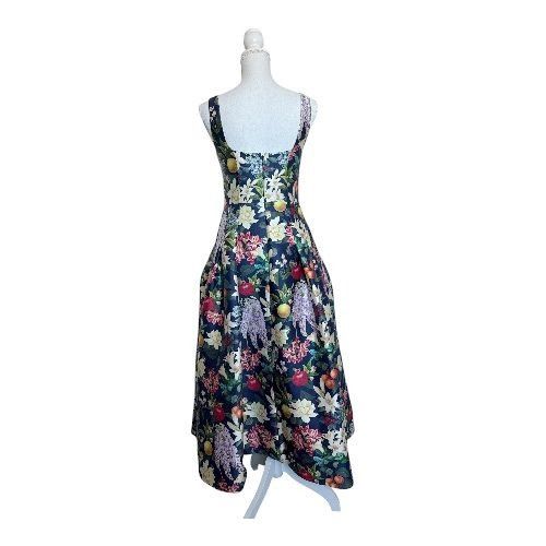 Sachin & Babi SACHIN & BABI Mia Fruit and Floral Print Cocktail Tea Length Size XS / US 0-2 / IT 36-38 - 6 Thumbnail