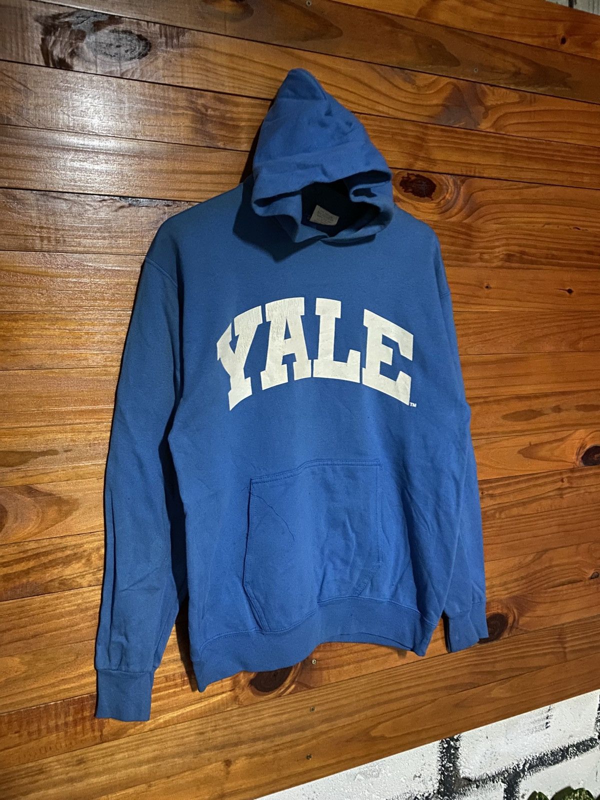 Vintage Vintage Champion Club USA-Made YALE Hoodie – Blue Collegiate Size US M / EU 48-50 / 2 - 5 Thumbnail