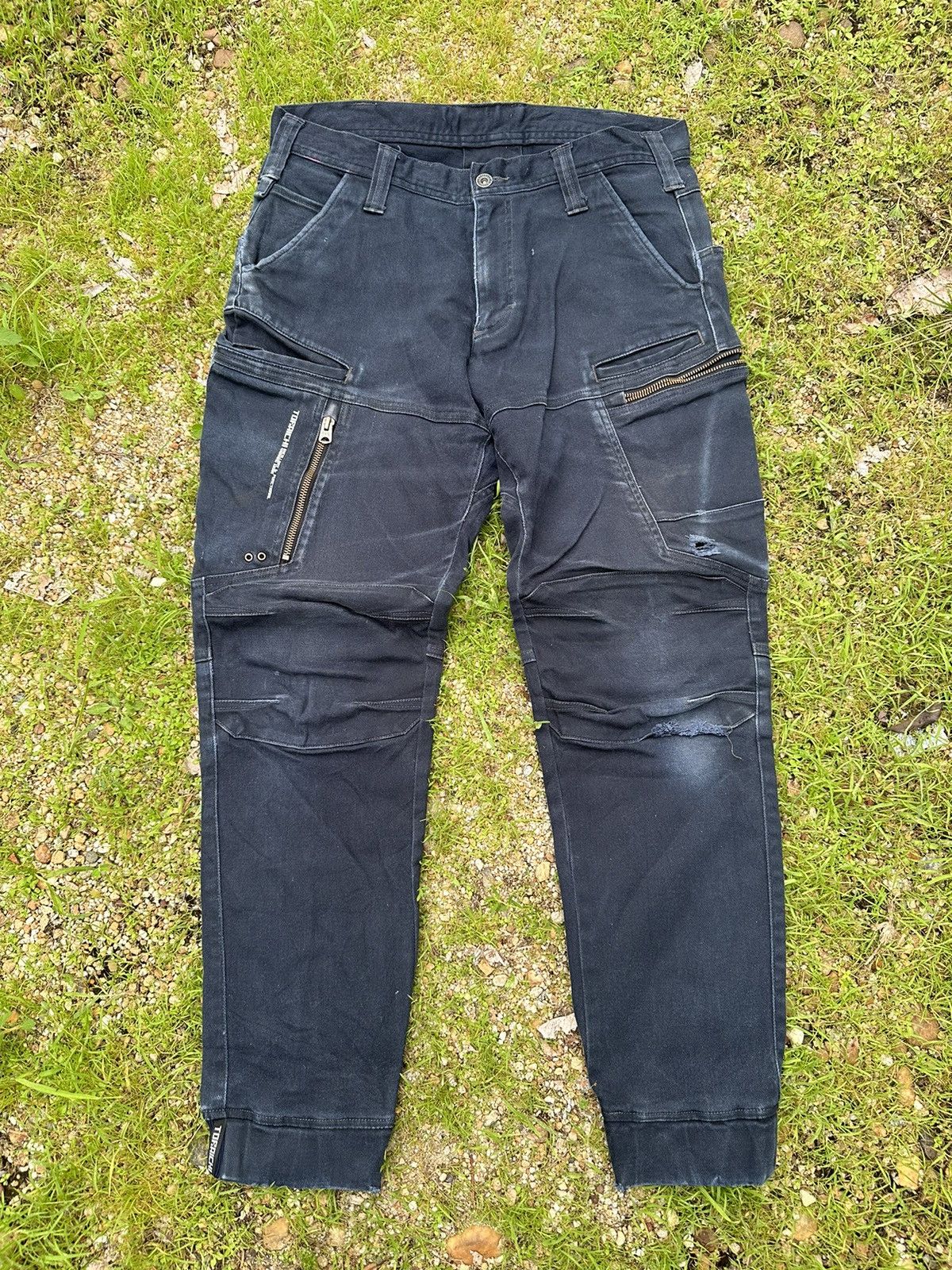 Beauty Beast VINTAGE DOUBLE KNEE TORAICHI JAPAN FADED BIKERS PANTS Size US 32 / EU 48 - 1 Thumbnail