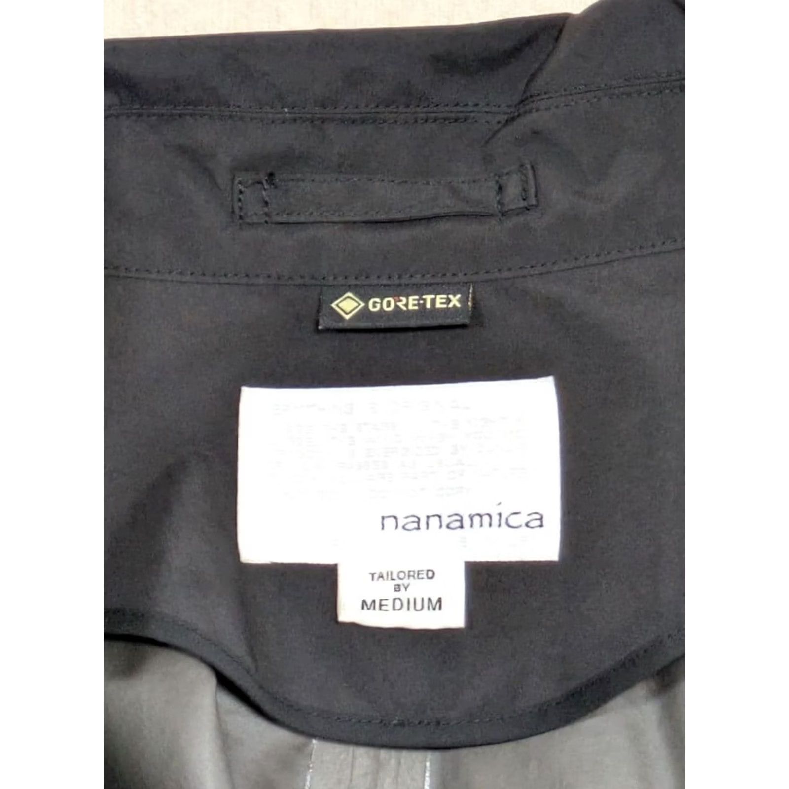 Nanamica Coat Raincoat Gore-Tex Short Soutien Collar Waterproof Blackmens M, Men's (Size 31) — image 6 of 6
