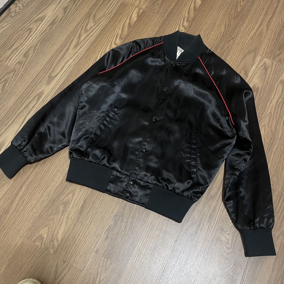 Vintage Vintage 80’s NBC Peacock Logo Jacket Satin Jacket Size US L / EU 52-54 / 3 - 4 Thumbnail