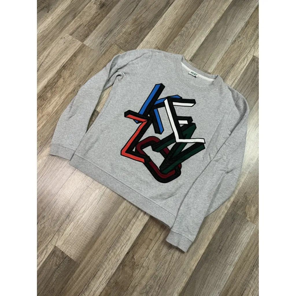 Kenzo Kenzo Crewneck Logo Grey Size Fit XS Size XS / US 0-2 / IT 36-38 - 2 Thumbnail