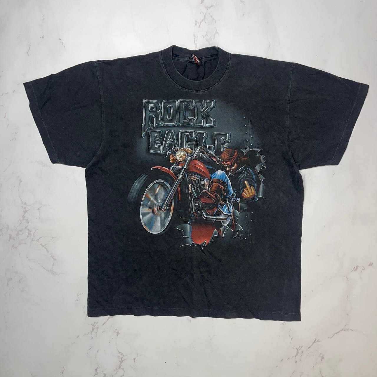 Vintage Rock Eagle 90s vintage t-shirts size XL Black Size US XL / EU 56 / 4 - 1 Thumbnail