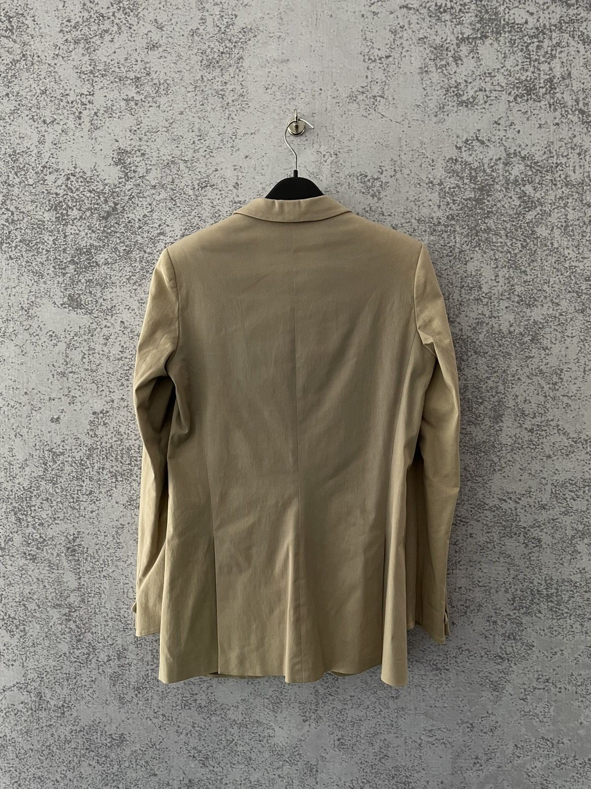 Haider Ackermann Beige Slim Elongated Blazer Size 38R - 5 Thumbnail
