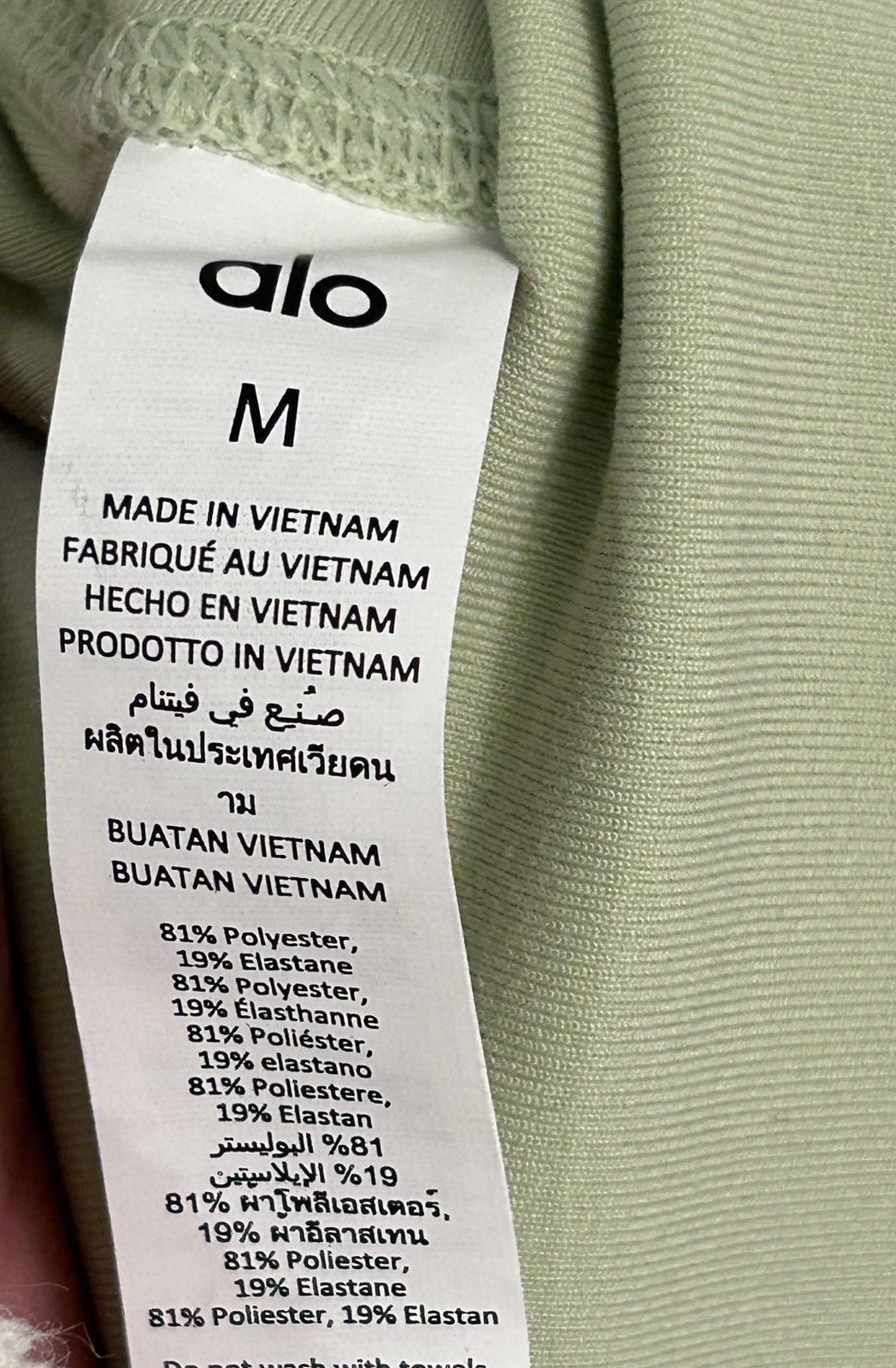 Alo Alo Yoga HIGH-WAIST AIRBRUSH LEGGING Iced Green Tea Medium Size 30" / US 8 / IT 44 - 5 Thumbnail