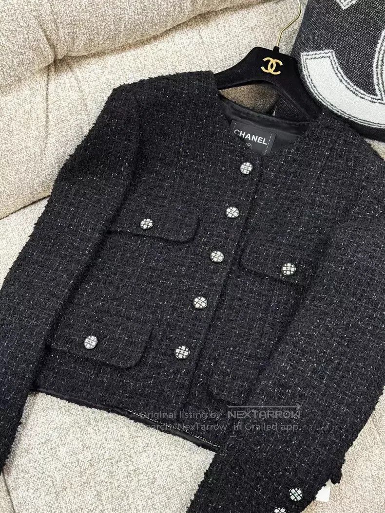 Chanel Chanel Diamond buckle classic four-pocket long-sleeved jac Size S / US 4 / IT 40 - 4 Thumbnail